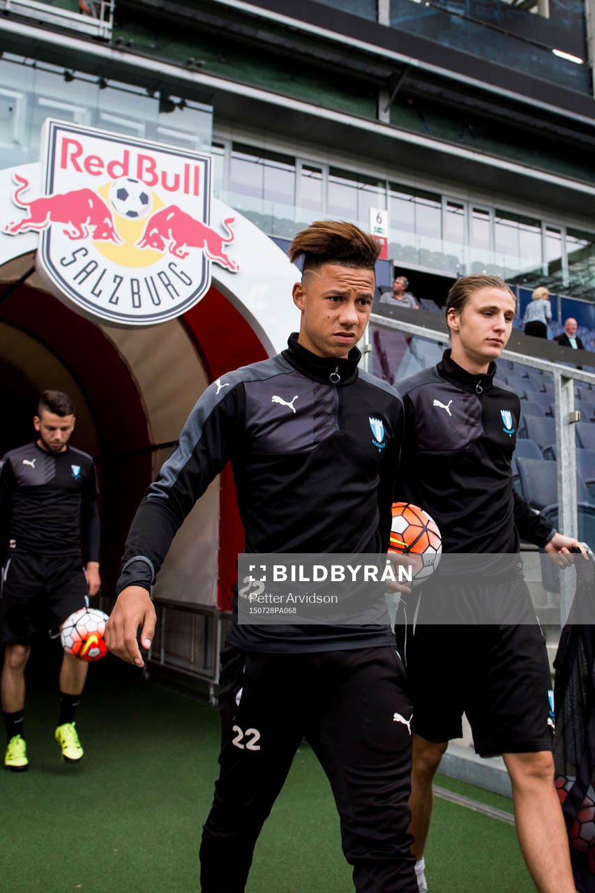Malmö FFs Tobias Sana och Pawel Cibicki