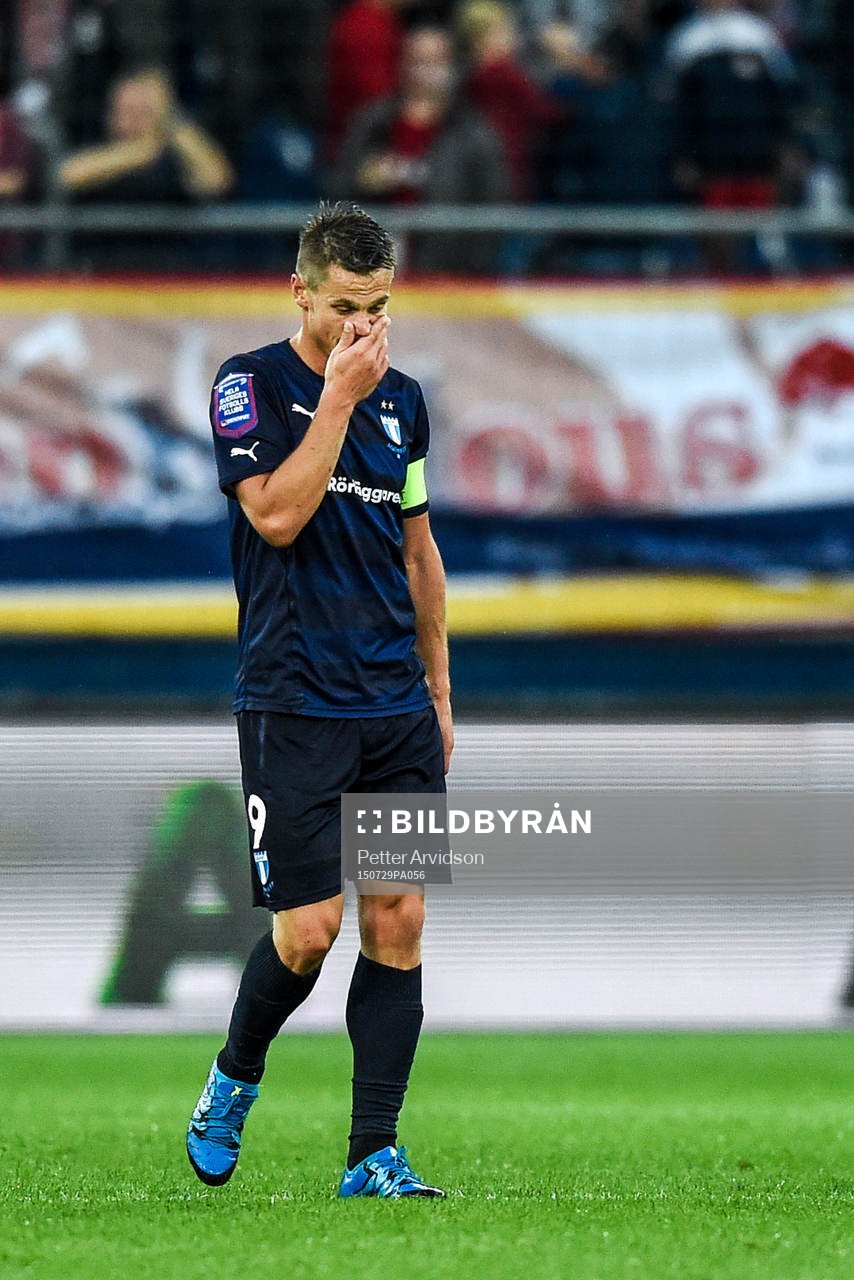 Malmö FFs Markus Rosenberg deppar