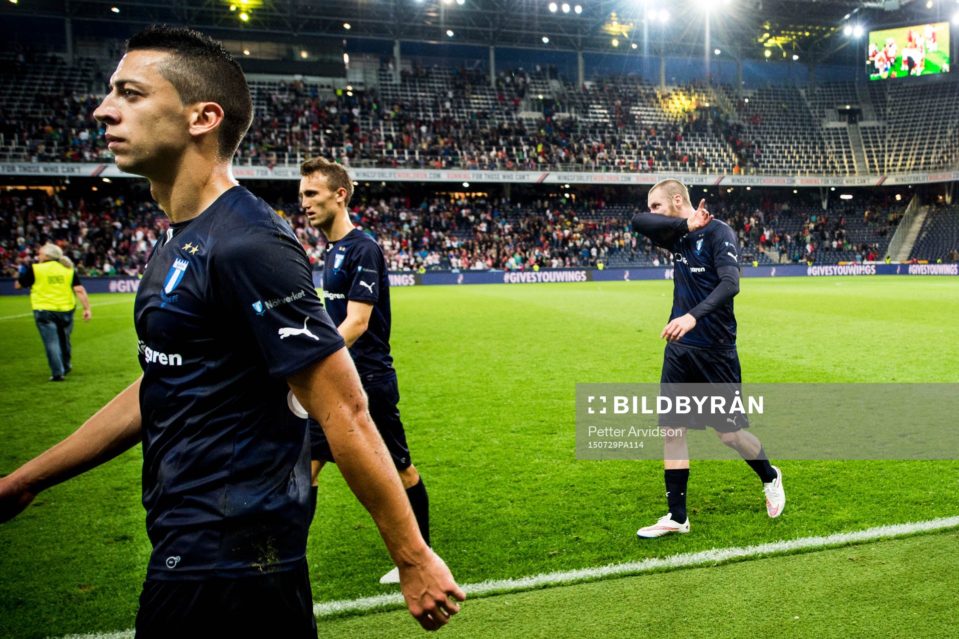 Malmö FFs Nikola Djurjic, Magnus Wolff Eikrem och Jo Inge