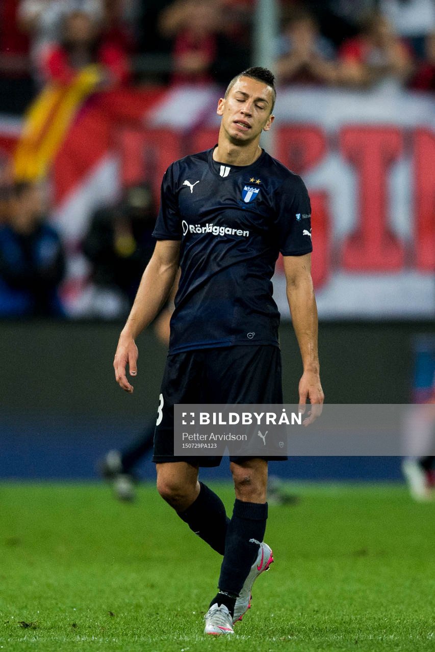 Malmö FFs Nikola Djurjic deppar
