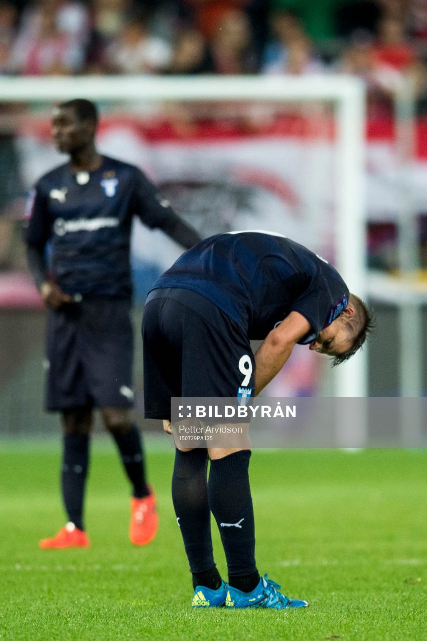 Malmö FFs Markus Rosenberg deppar