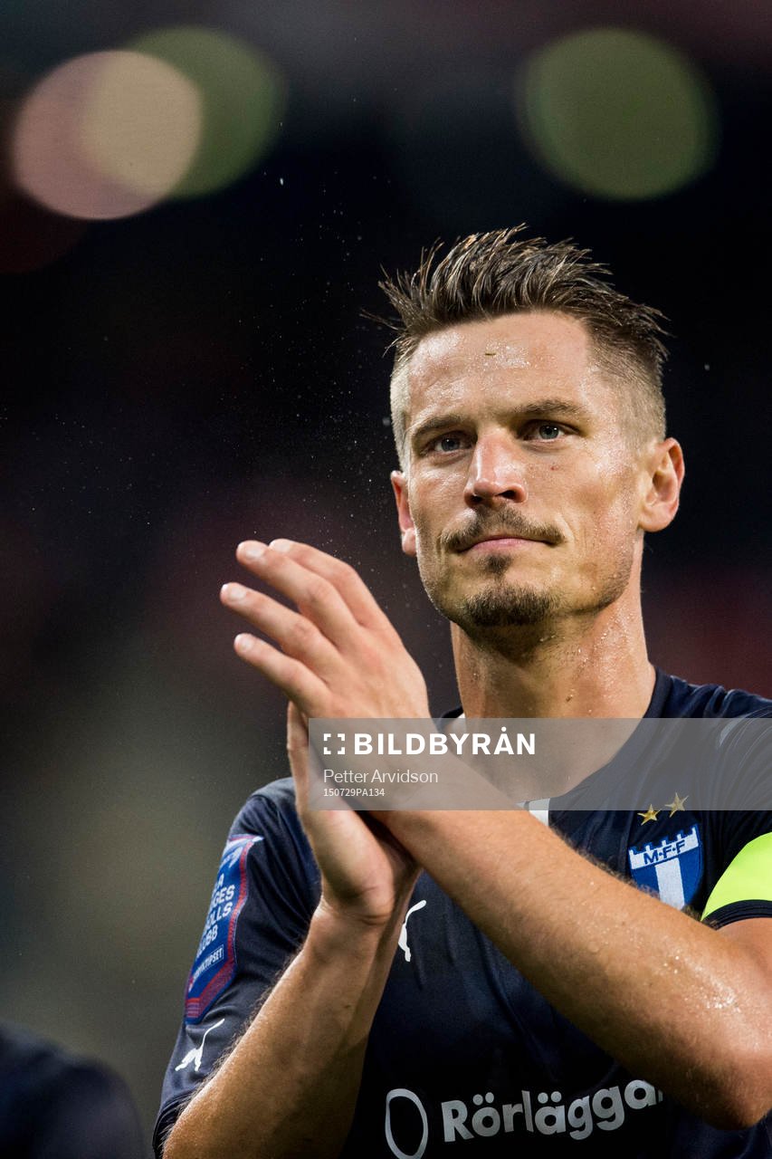 Malmö FFs Markus Rosenberg tackar publiken