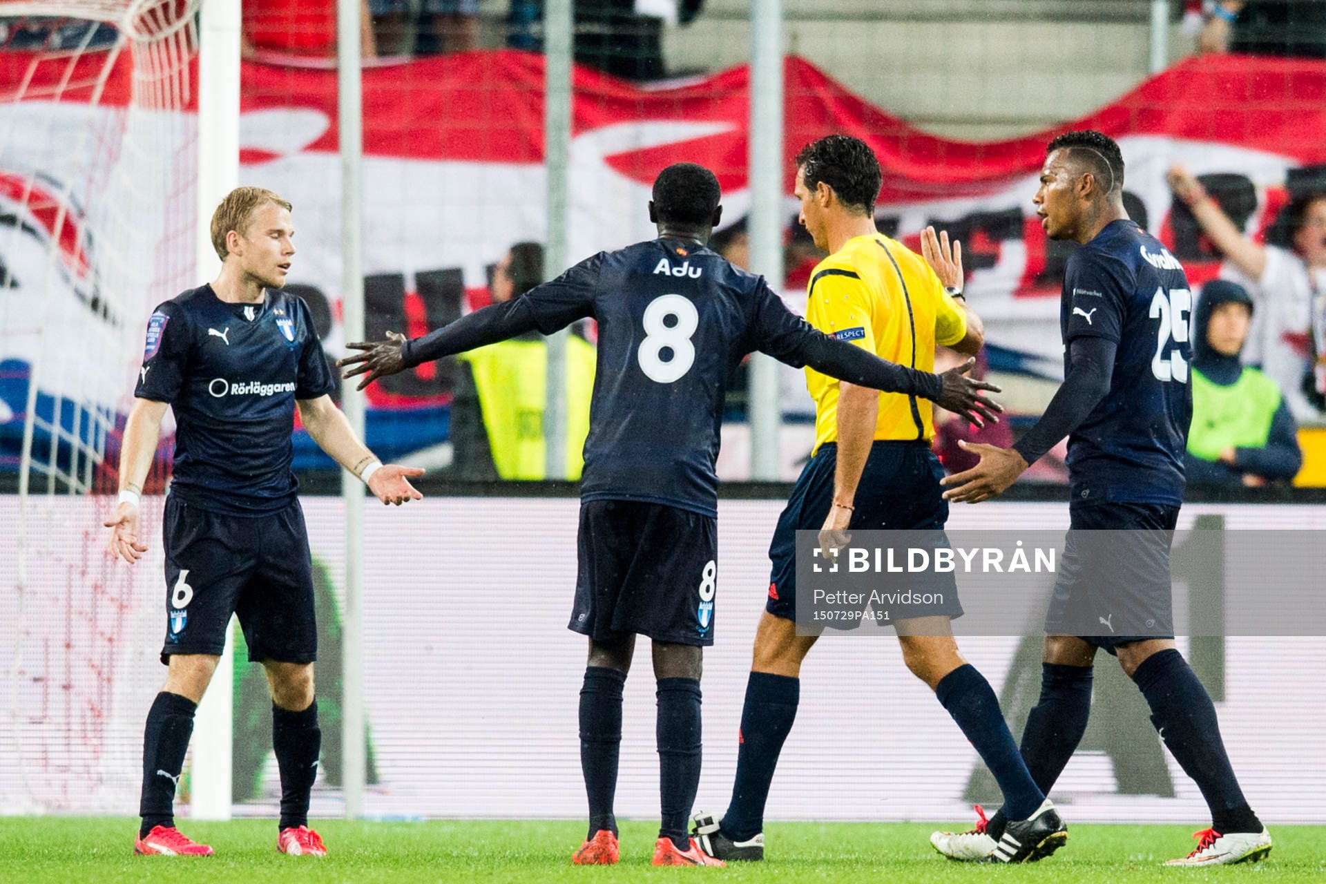 Malmö FFs Oscar Lewicki, Enock Kofi Adu och Felipe