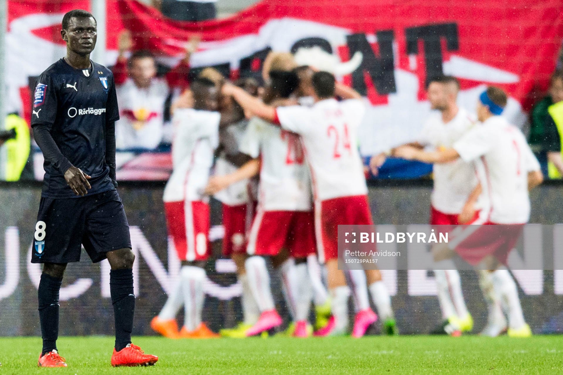 Malmö FFs Enock Kofi Adu deppar