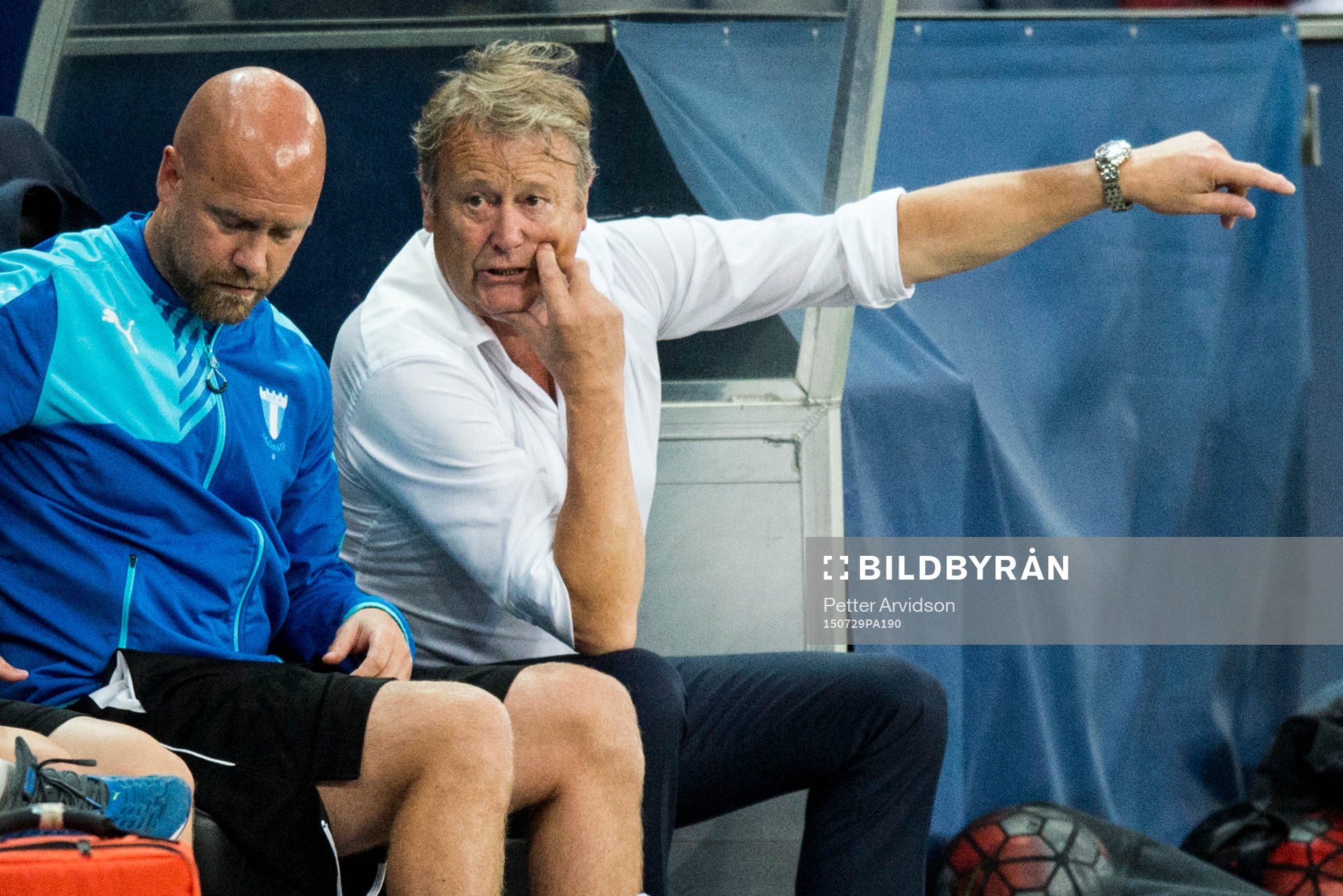 Malmö FFs assisterande tränare Olof Persson och tränare