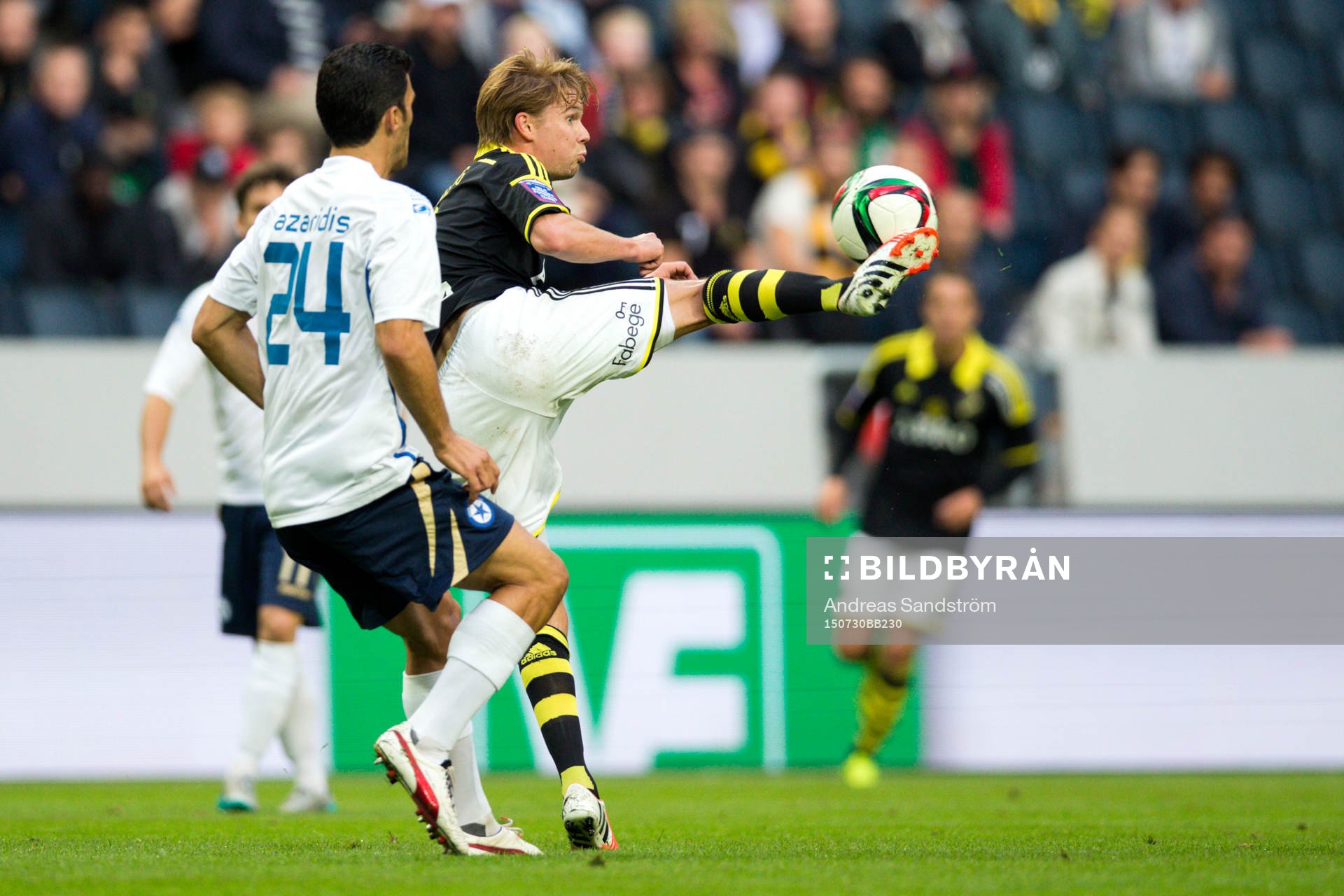 s Johan Blomberg och Atromitos Nikos Lazaridis
