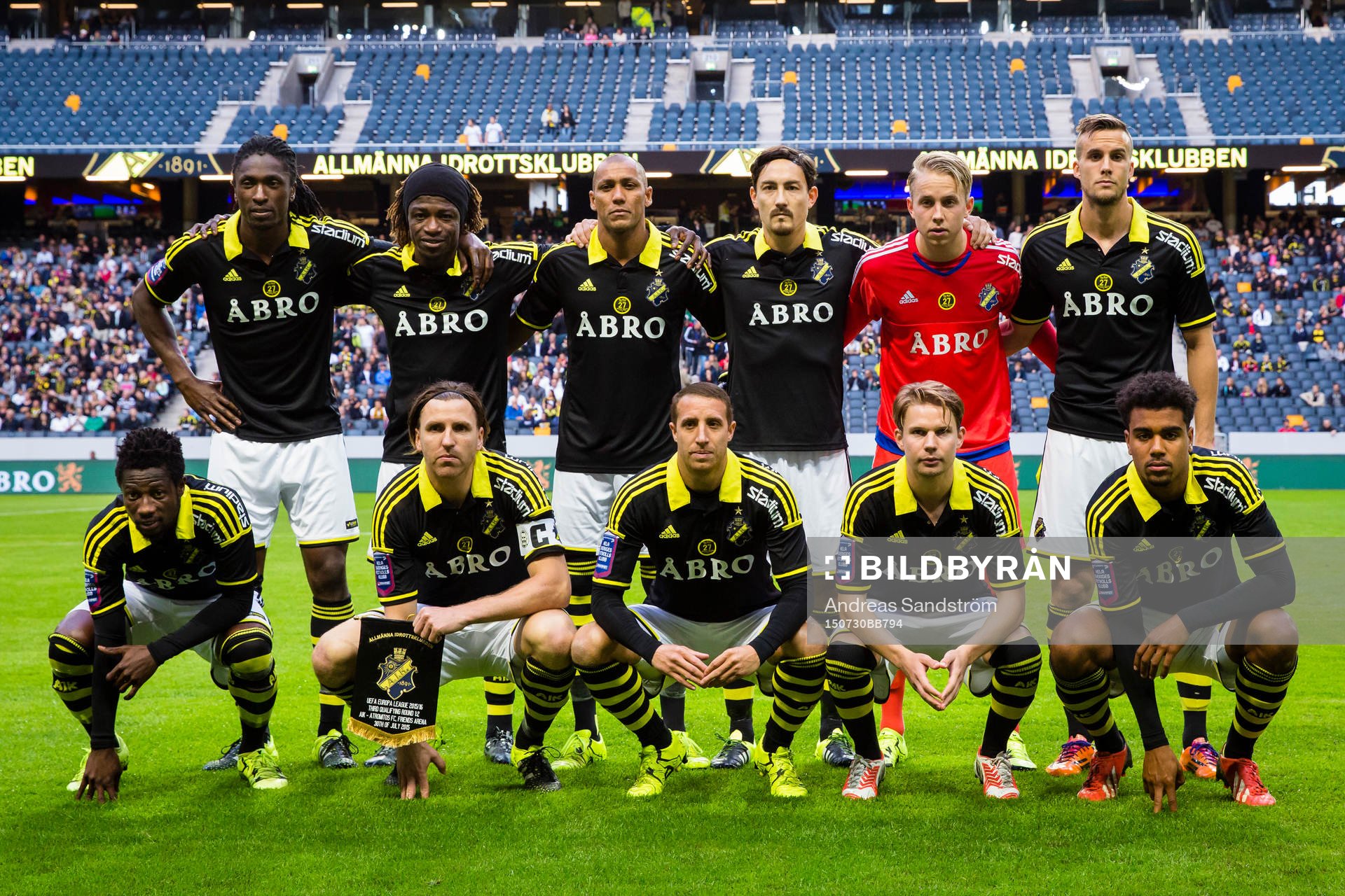 s startelva, från v.ö. Dickson Etuhu, Mohamed Bangura,