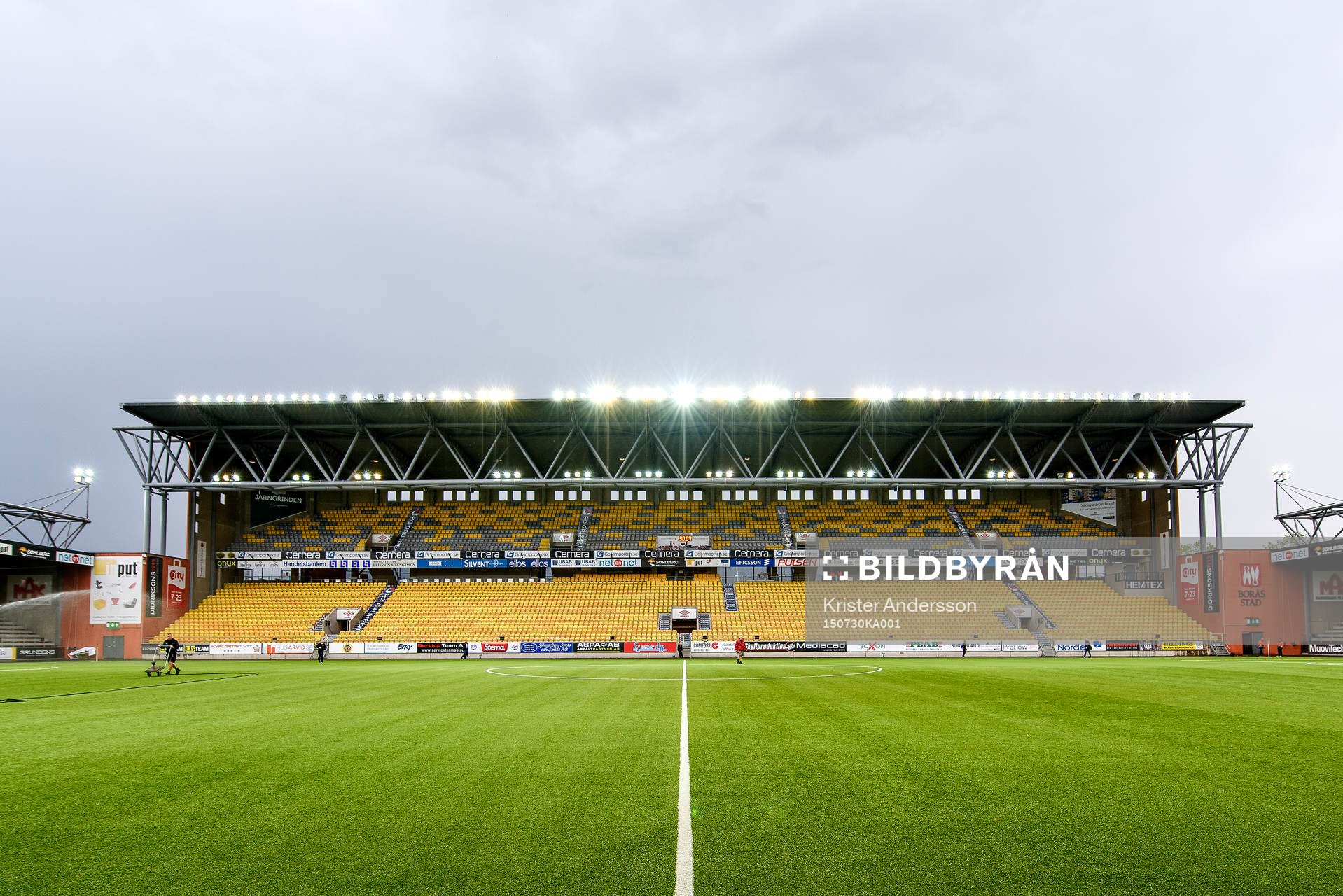 Borås Arens före en fotbollsmatch i Europa League mellan