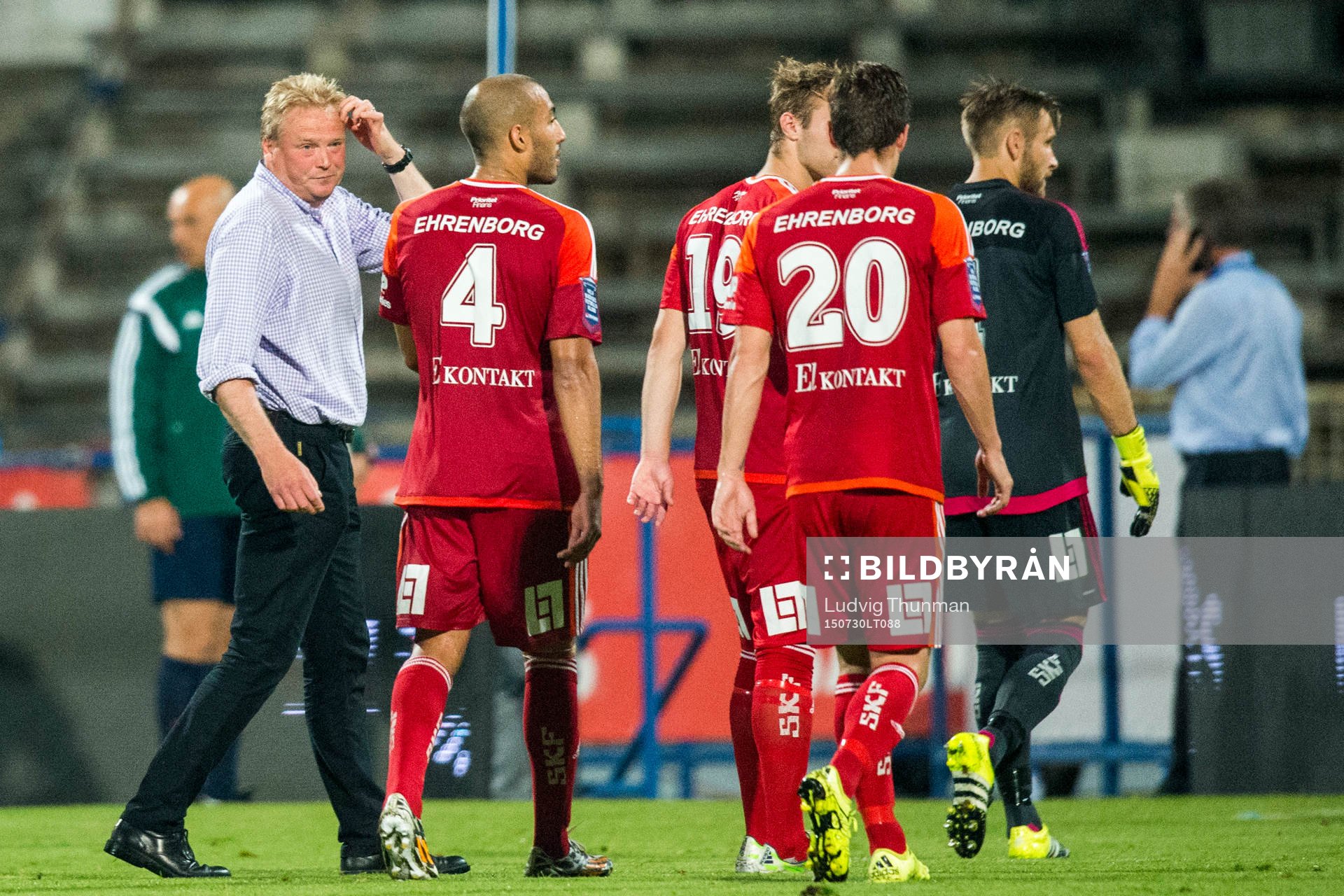 IFK Göteborgs tränare Jörgen Lennartsson och spelarna