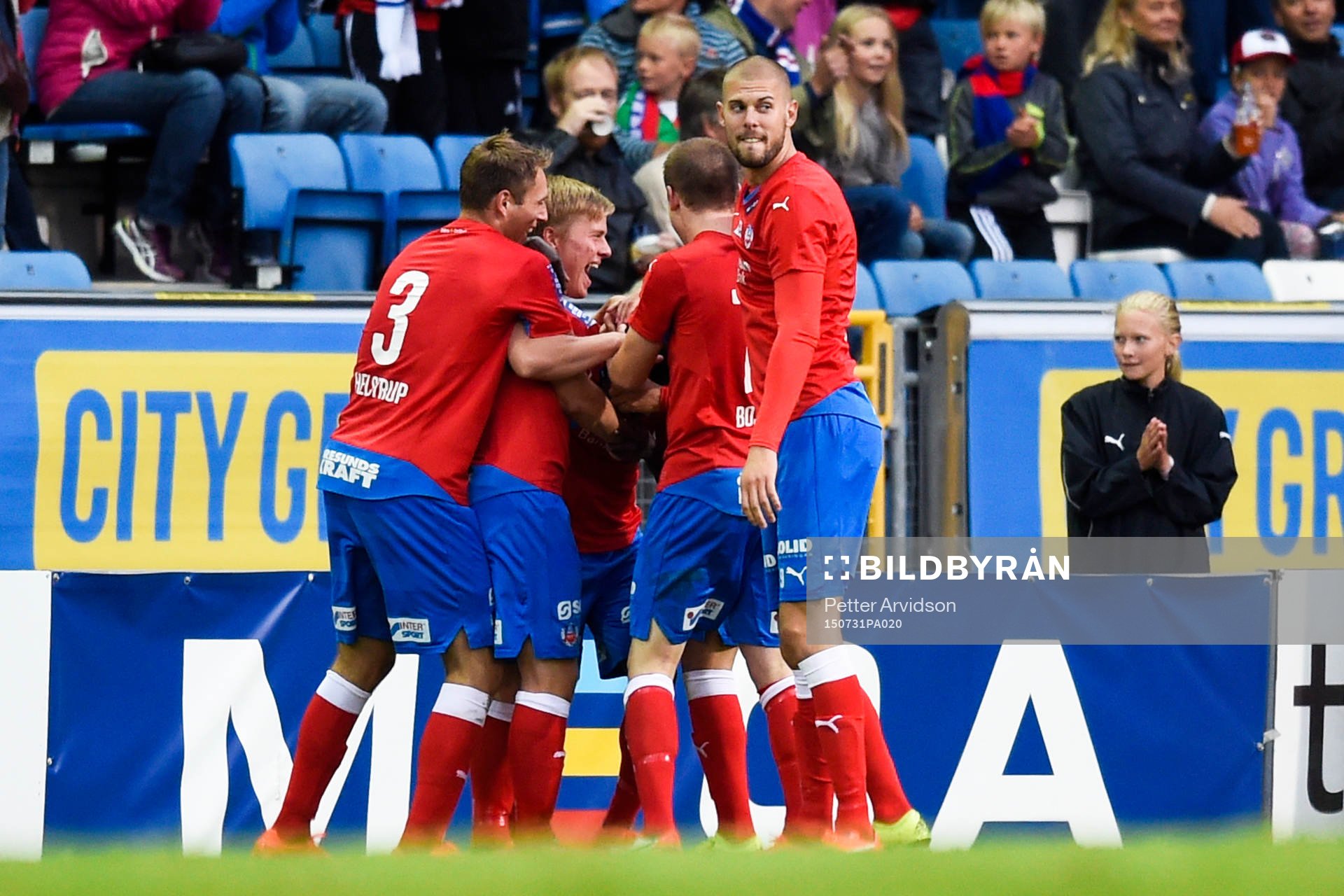 Helsingborgs Emmanuel Boateng jublar