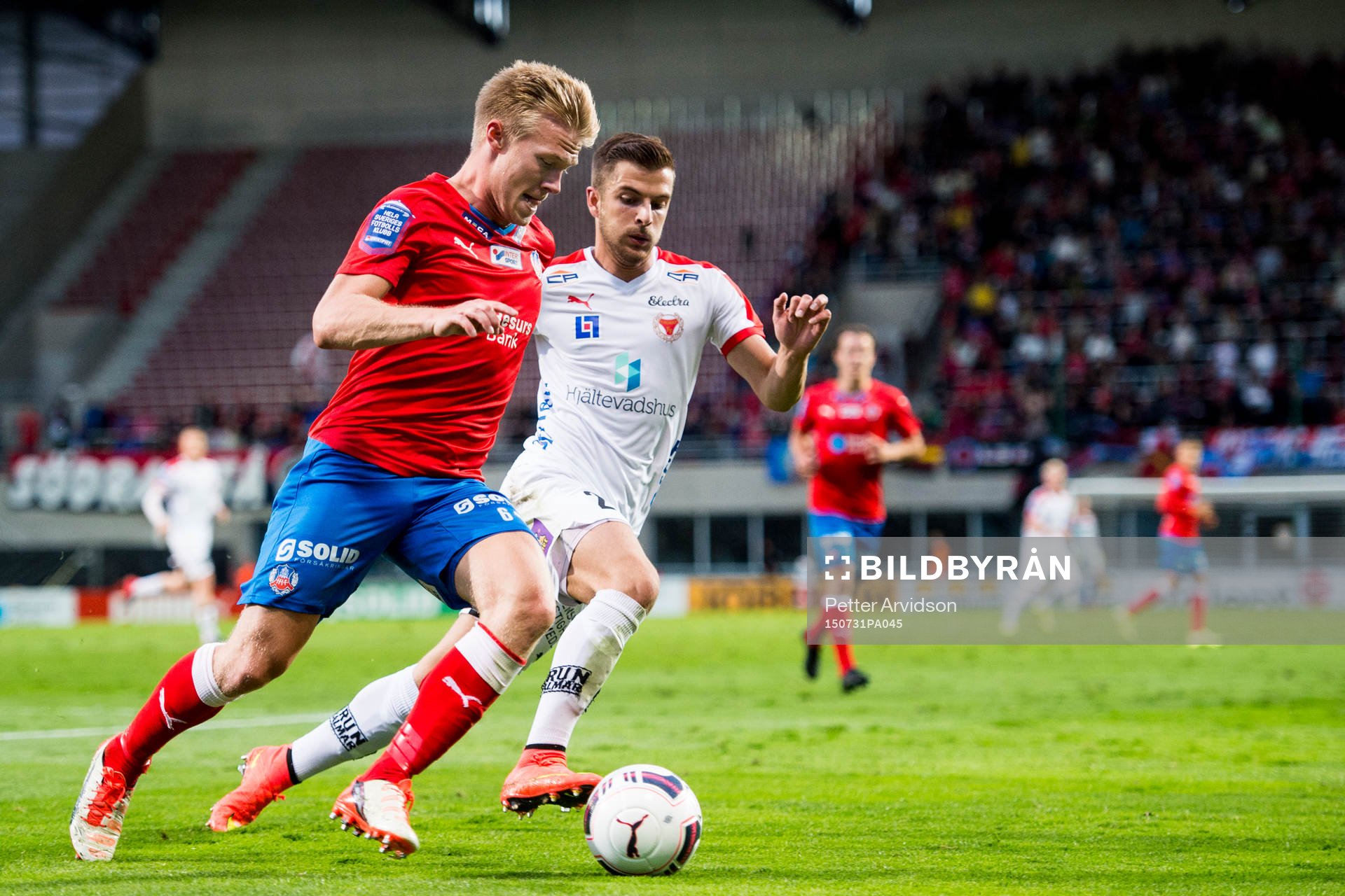 Helsingborgs Andreas Landgren och Kalmars Filip Sachpekidis