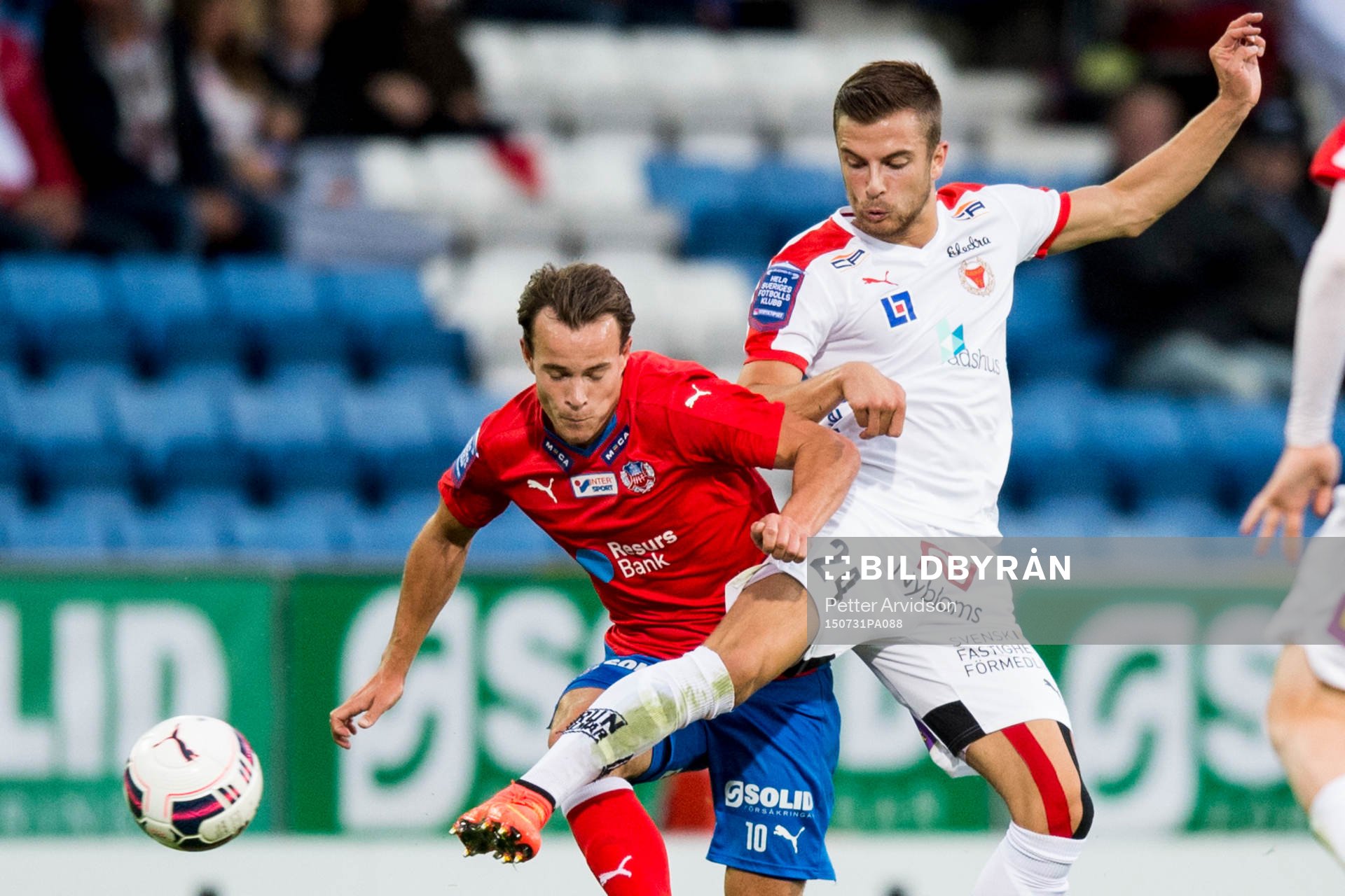 Helsingborgs Anton Wede och Kalmars Filip Sachpekidis