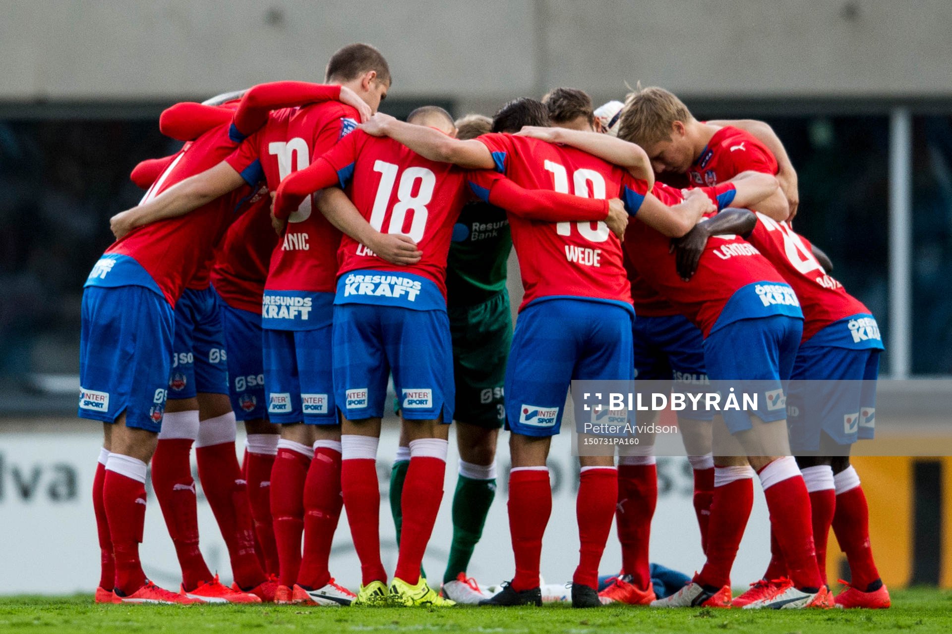 Helsingborgs spelare taggar till