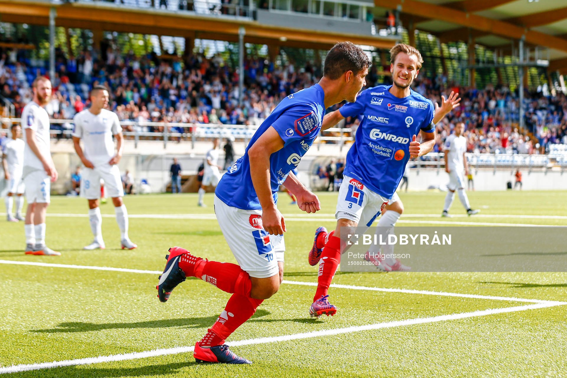 Åtvidabergs Mauricio Albornoz firar