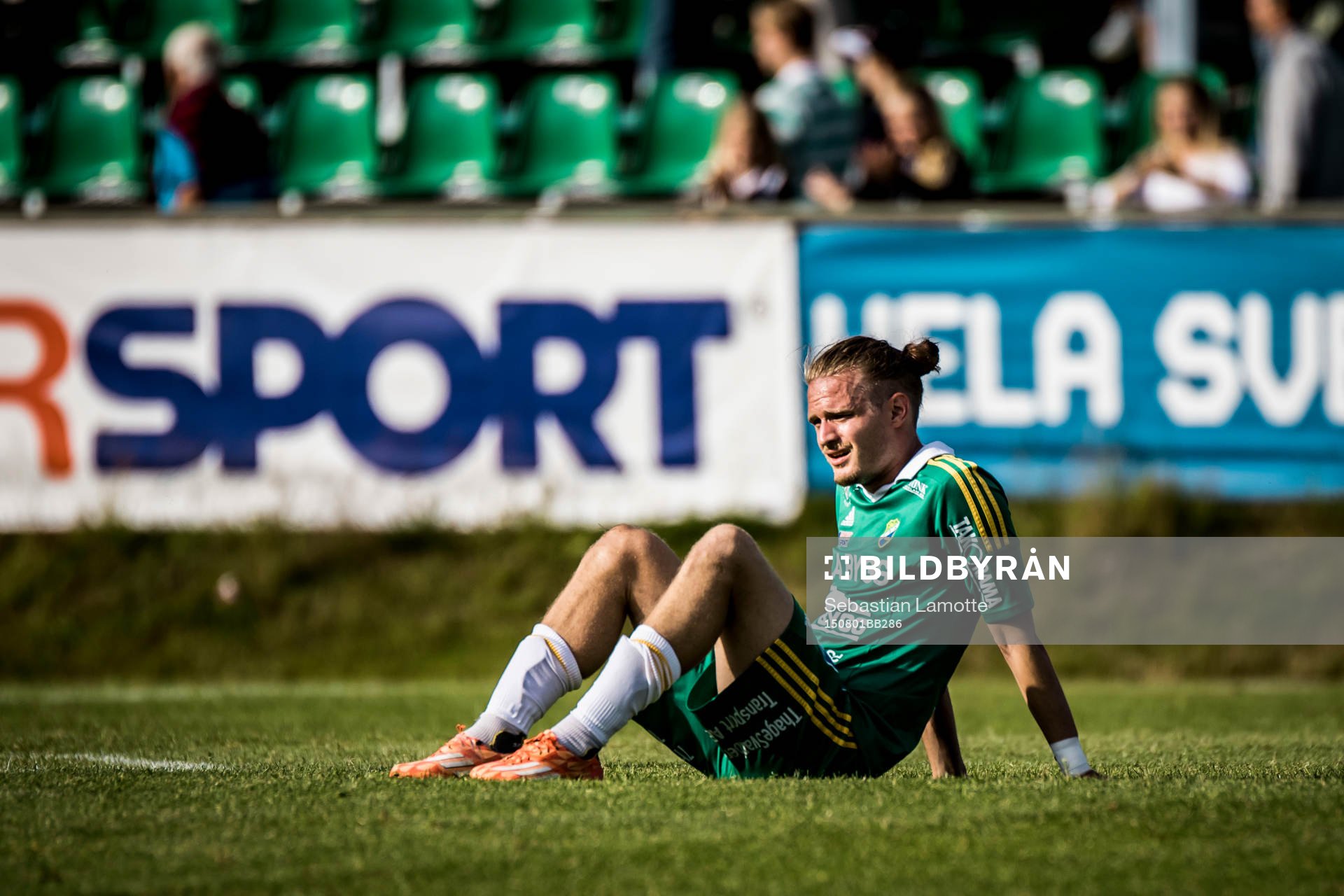 under fotbollsmatchen i Superettan mellan Ljungskile och