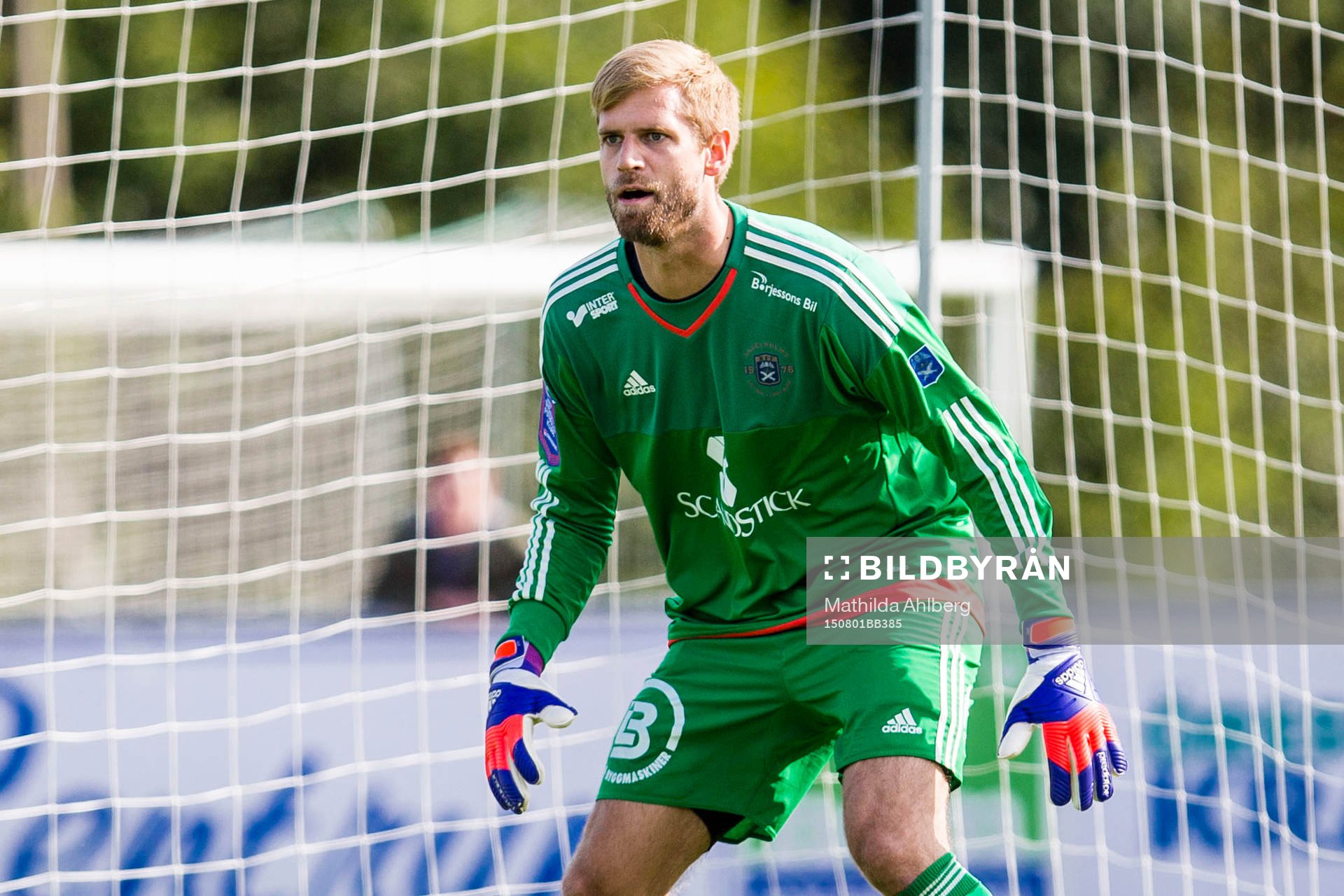 Ängelholms målvakt Oscar Berglund