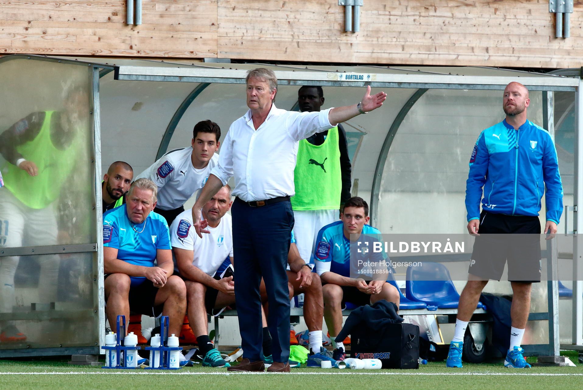 Malmö FFs tränare Åge Hareide reagerar