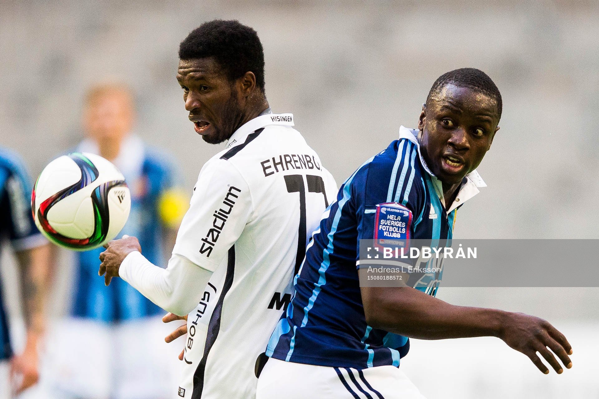 Häckens Mohammed Abubakari och Djurgårdens Nyasha Mushekwi
