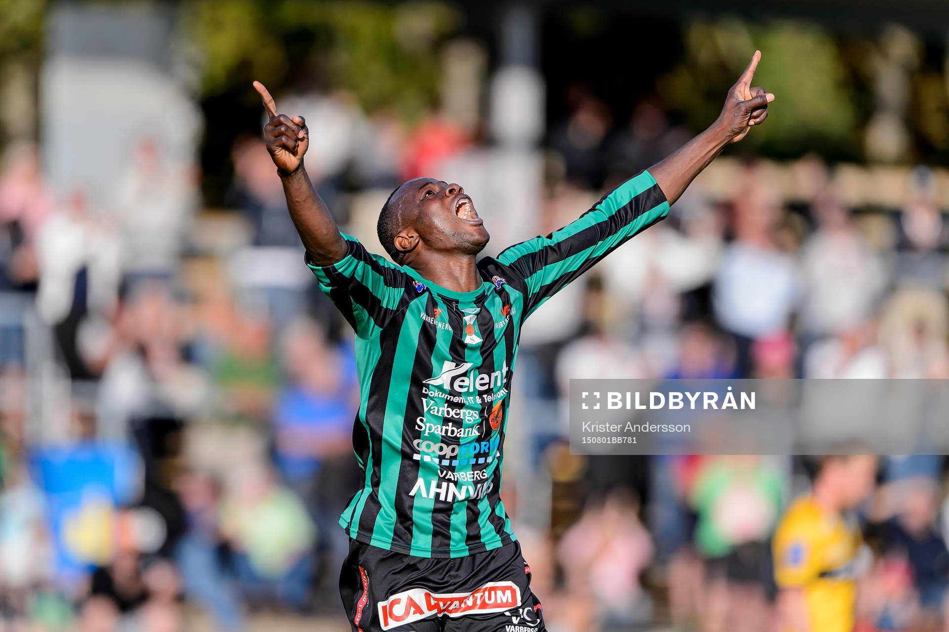 Varbergs Nsima Peter jublar