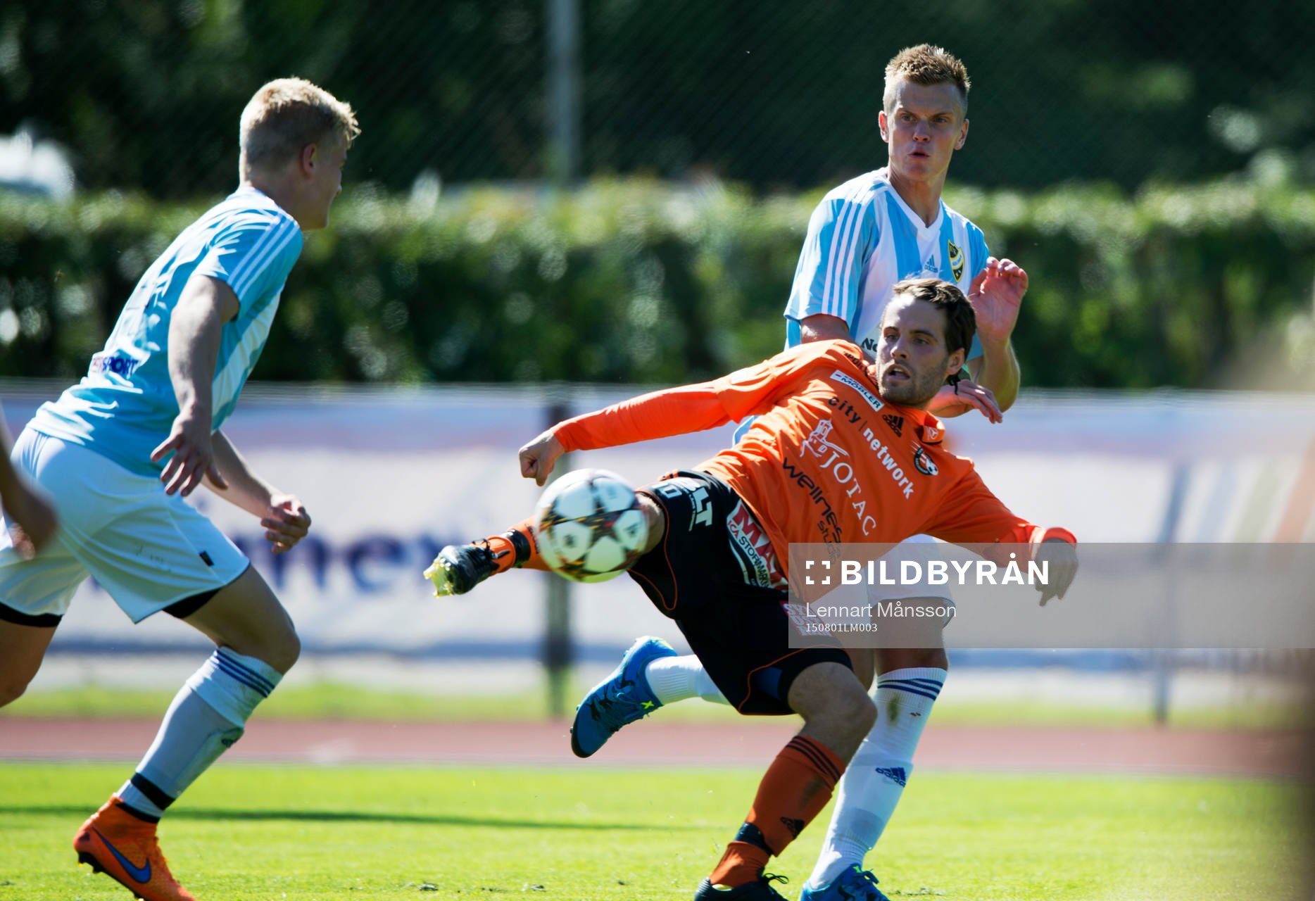  i matchen i division 2 mellan Karlskrona och IFK Hässleholm i Karlskrona 1 augusti 2015.