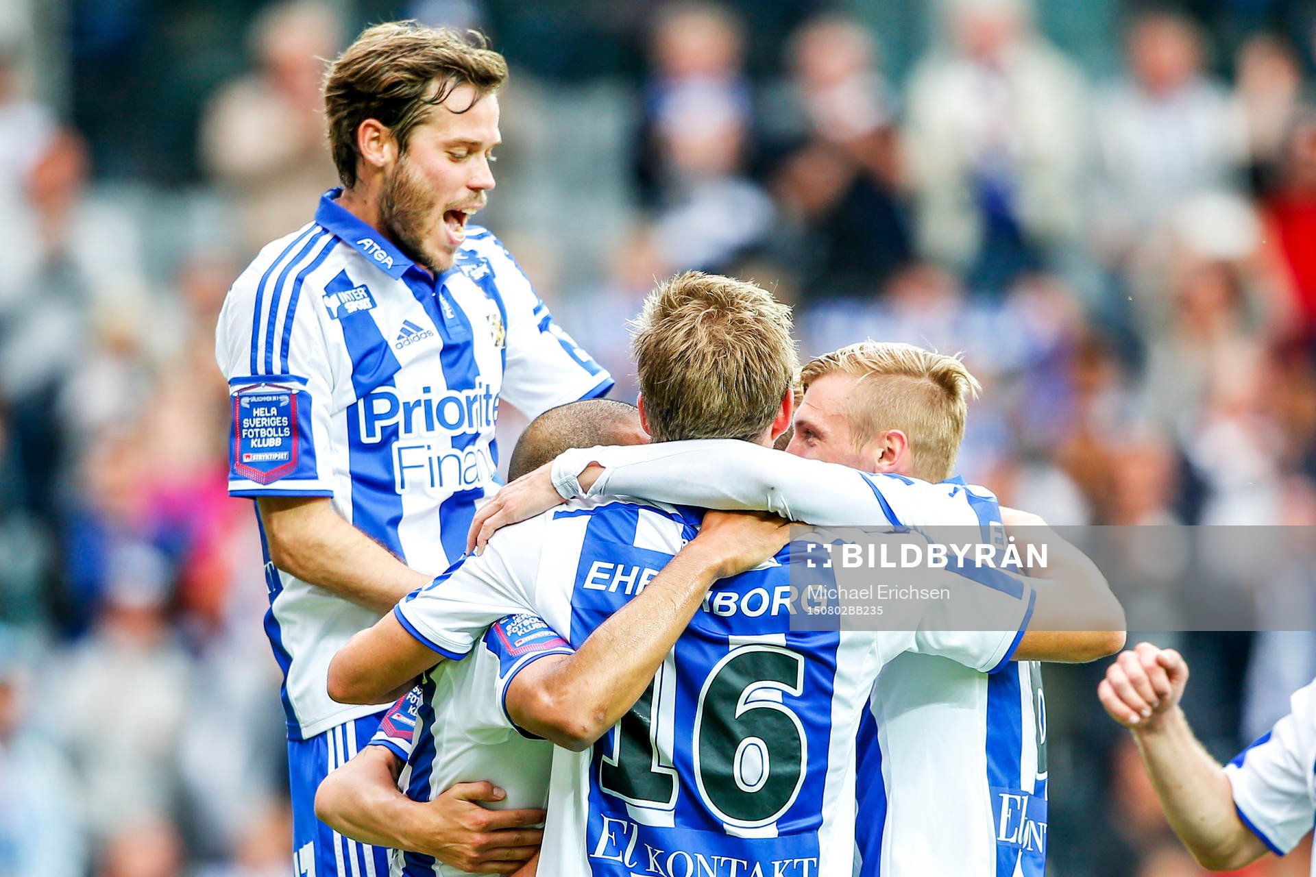 IFK Göteborgs spelare firar 3-0