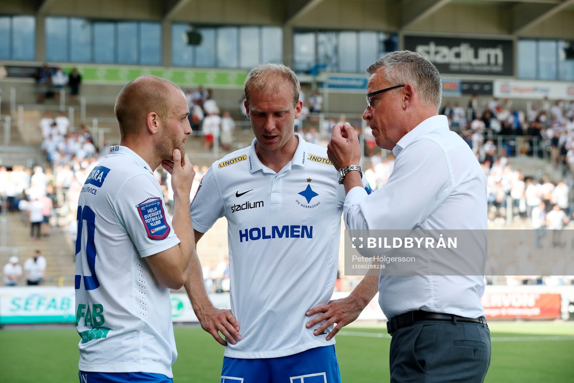 Norrköpings Daniel Sjölund, Andreas Johansson och