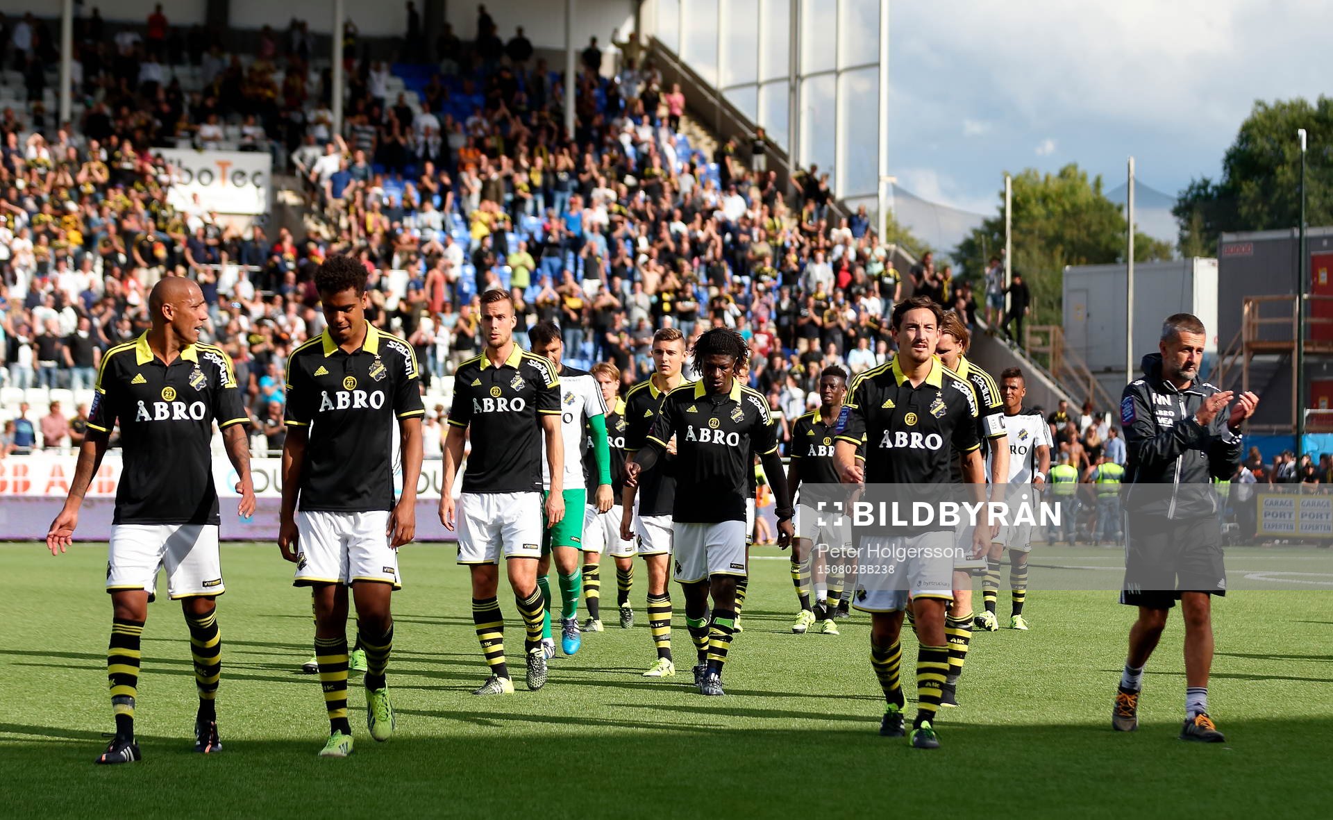 AIK efter fotbollsmatchen i Allsvenskan mellan Norrköping