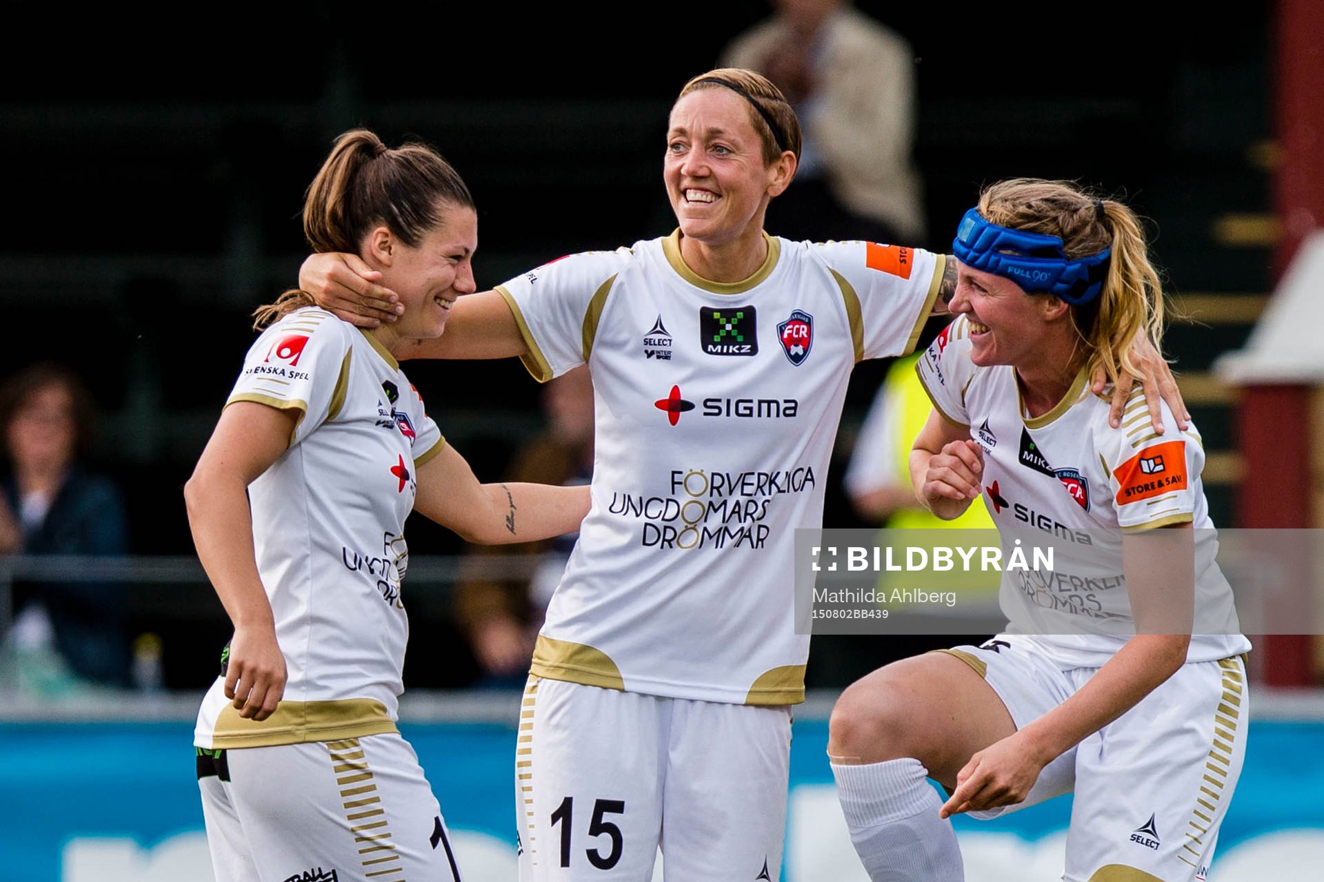 FC Rosengårds Ramona Bachman, Therese Sjögran och Kirsten