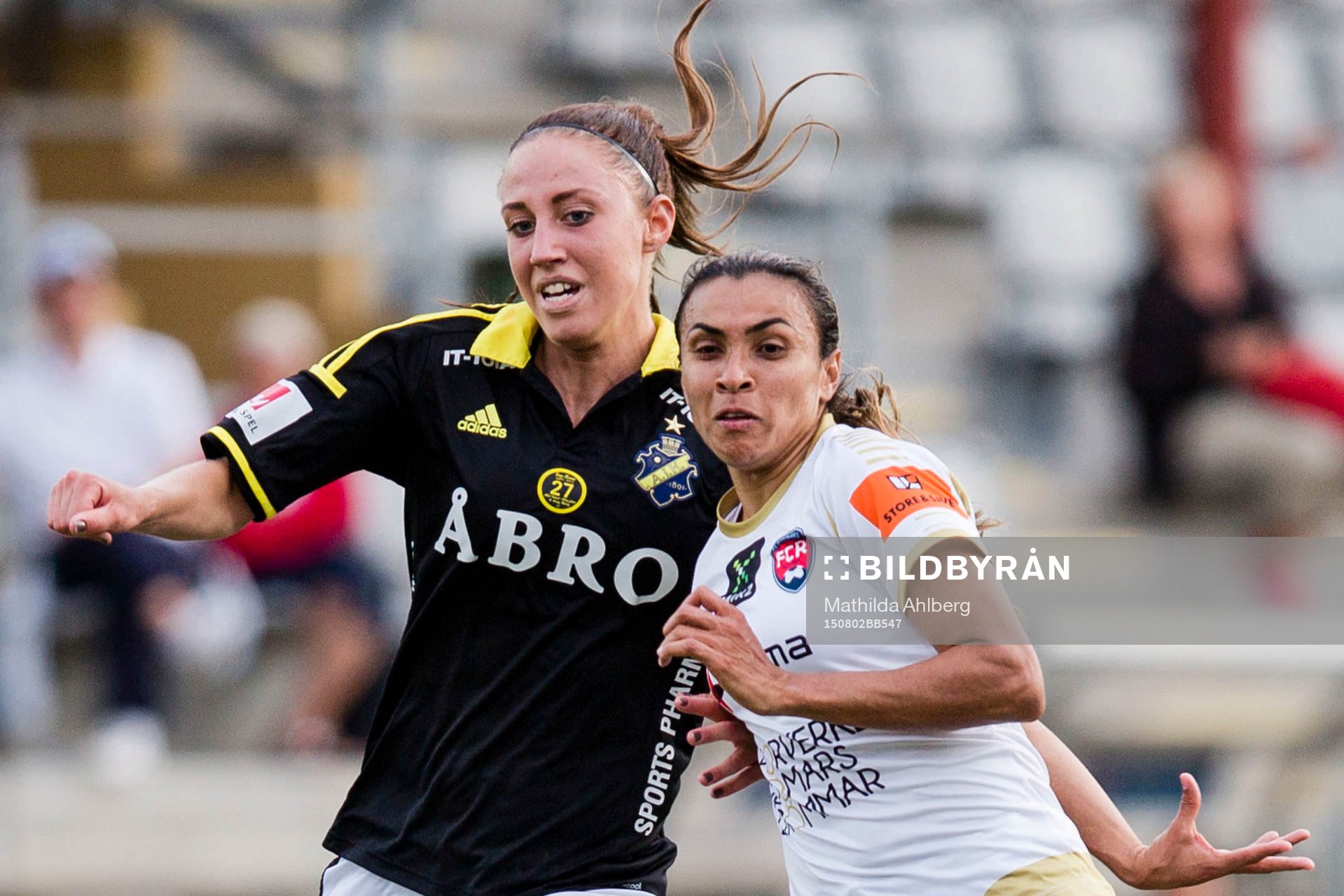 AIKs Petra Andersson och FC Rosengårds Marta Viera Da