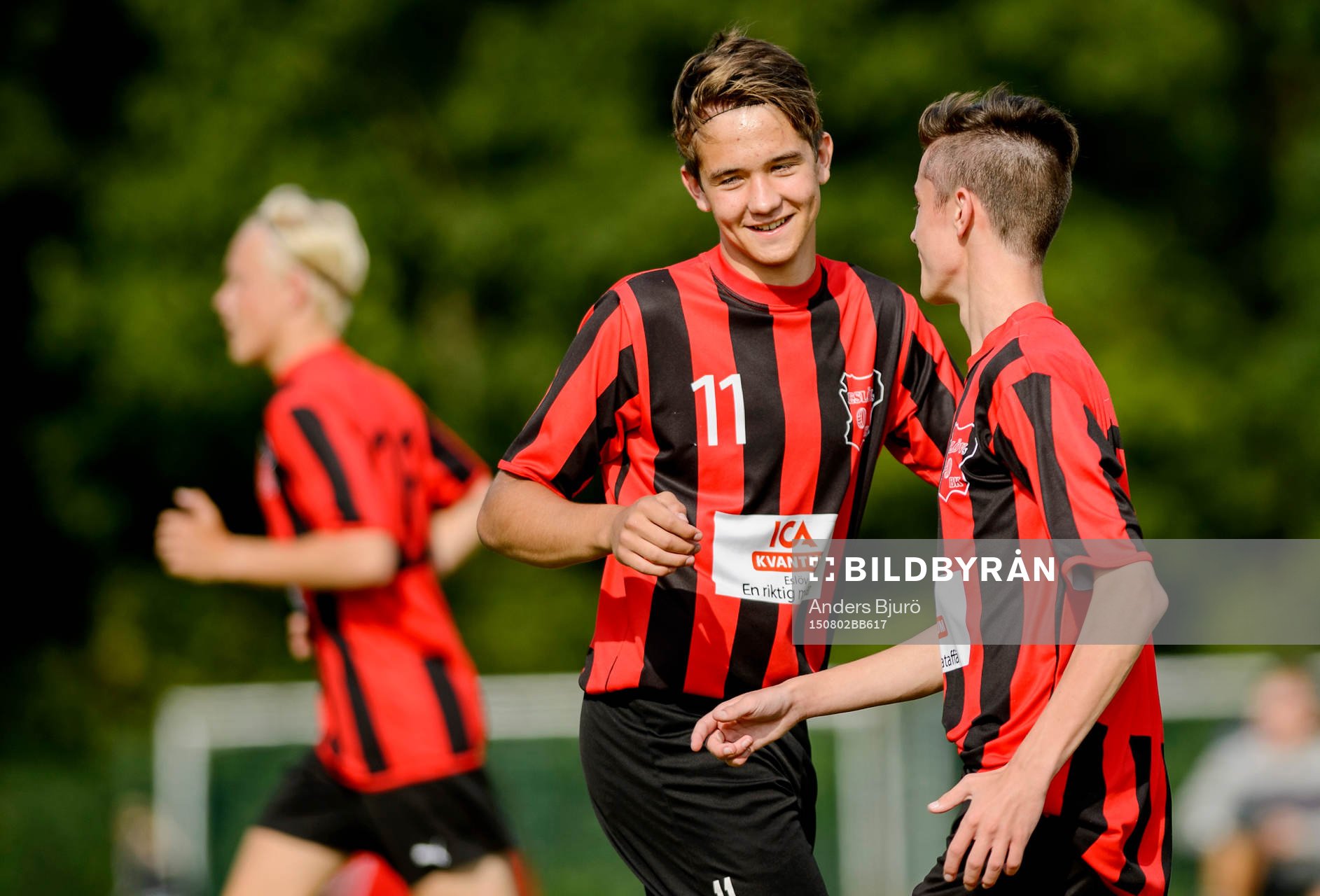 under finalen i fotbollsmatchen i Eskilscupen pojkar P16 mellan Trelleborg och Eslöv den 2 augusti  2015 i Helsingborg.