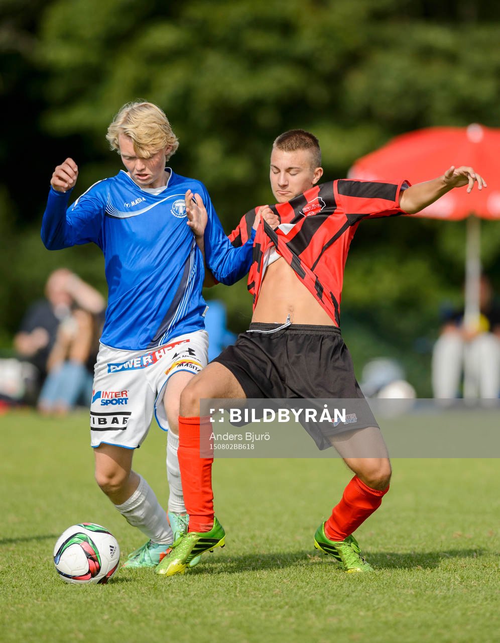 under finalen i fotbollsmatchen i Eskilscupen pojkar P16