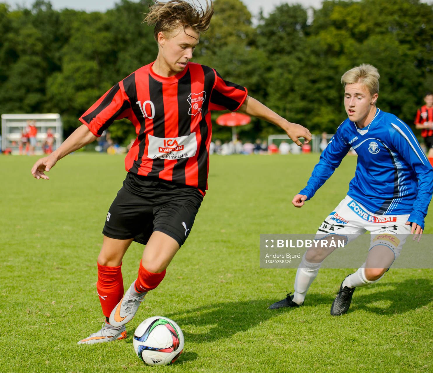 under finalen i fotbollsmatchen i Eskilscupen pojkar P16