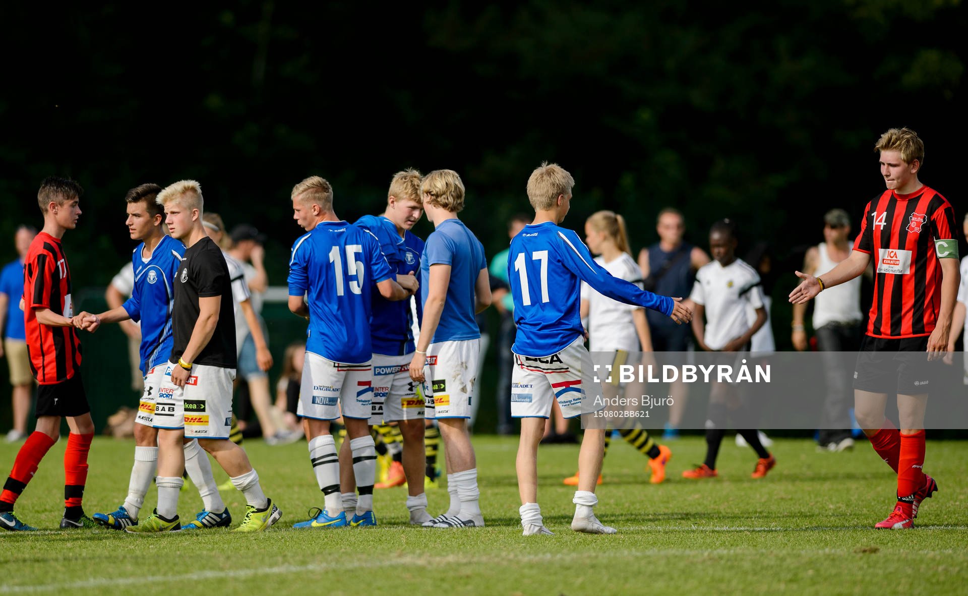 under finalen i fotbollsmatchen i Eskilscupen pojkar P16