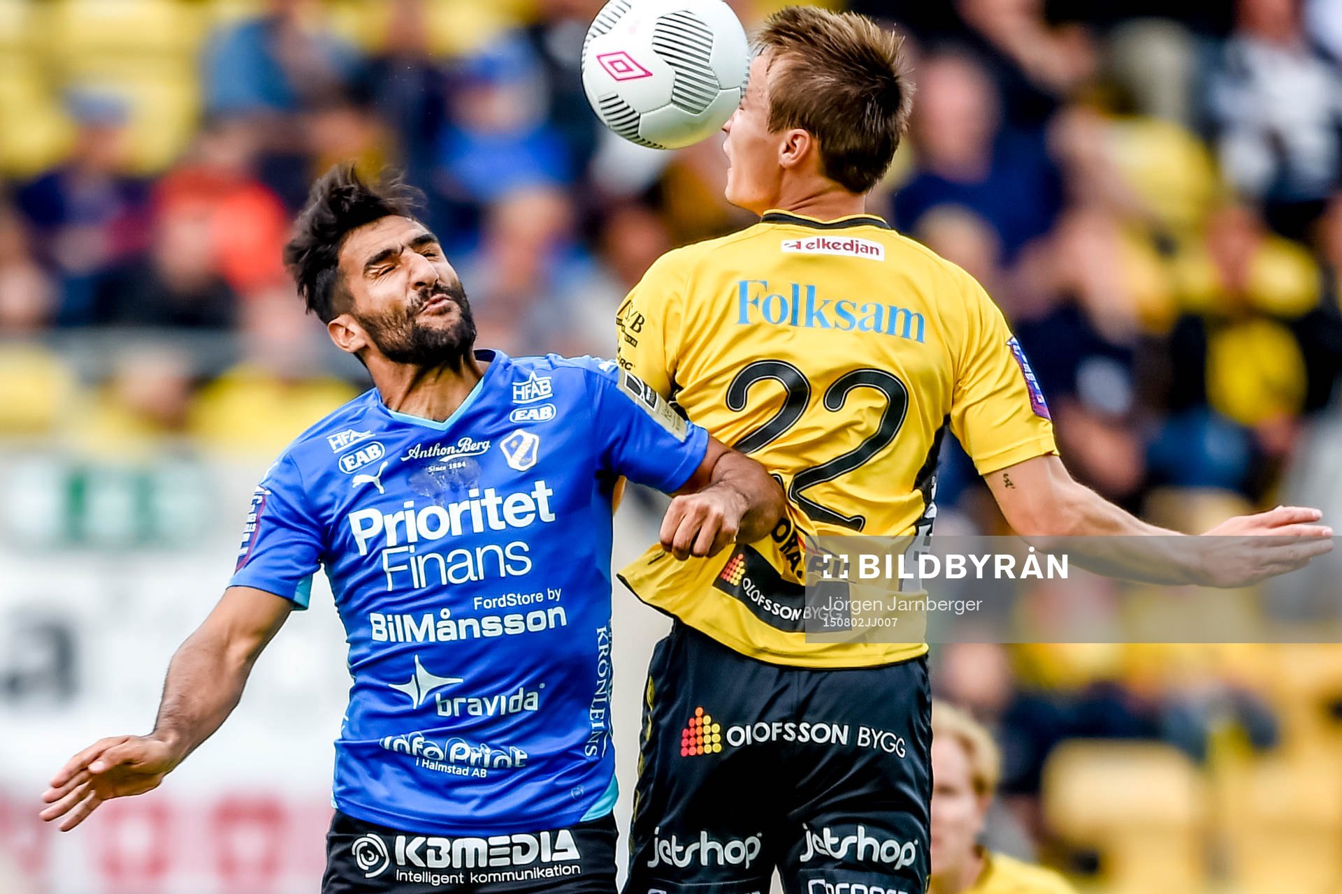Nickduell mellan Halmstads Mohammed Ali Khan och Elfsborgs