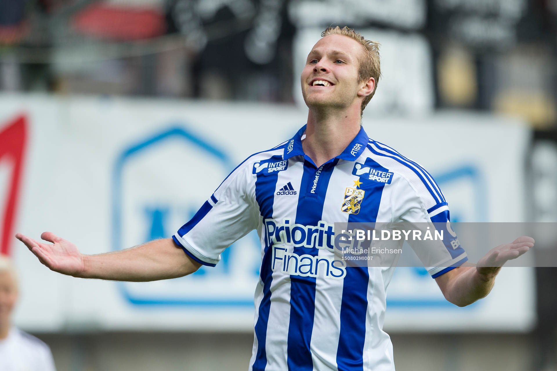 IFK Göteborgs Gustav Engvall jublar