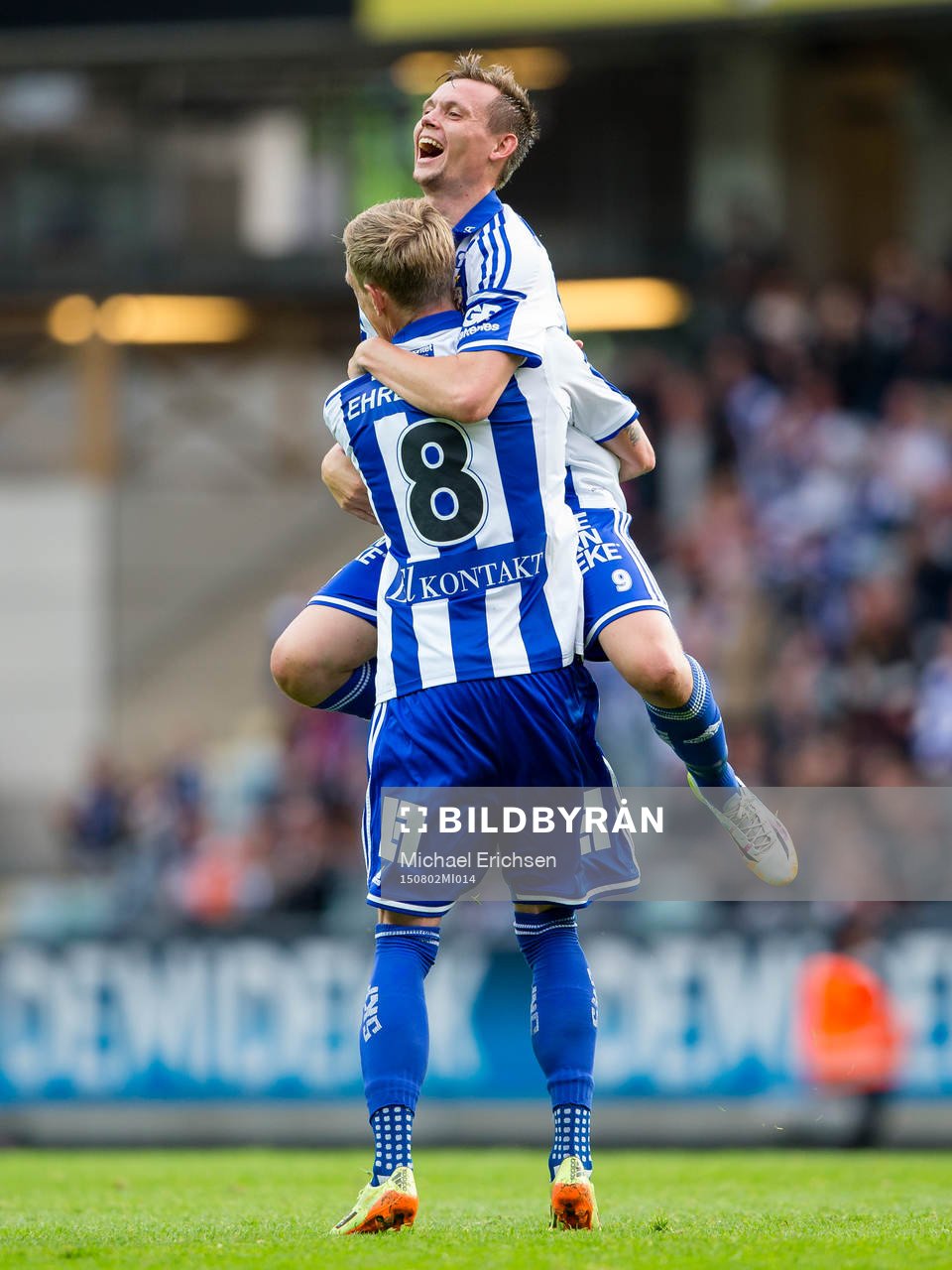 IFK Göteborgs Jakob Ankersen jublar ihop med Sören Rieks
