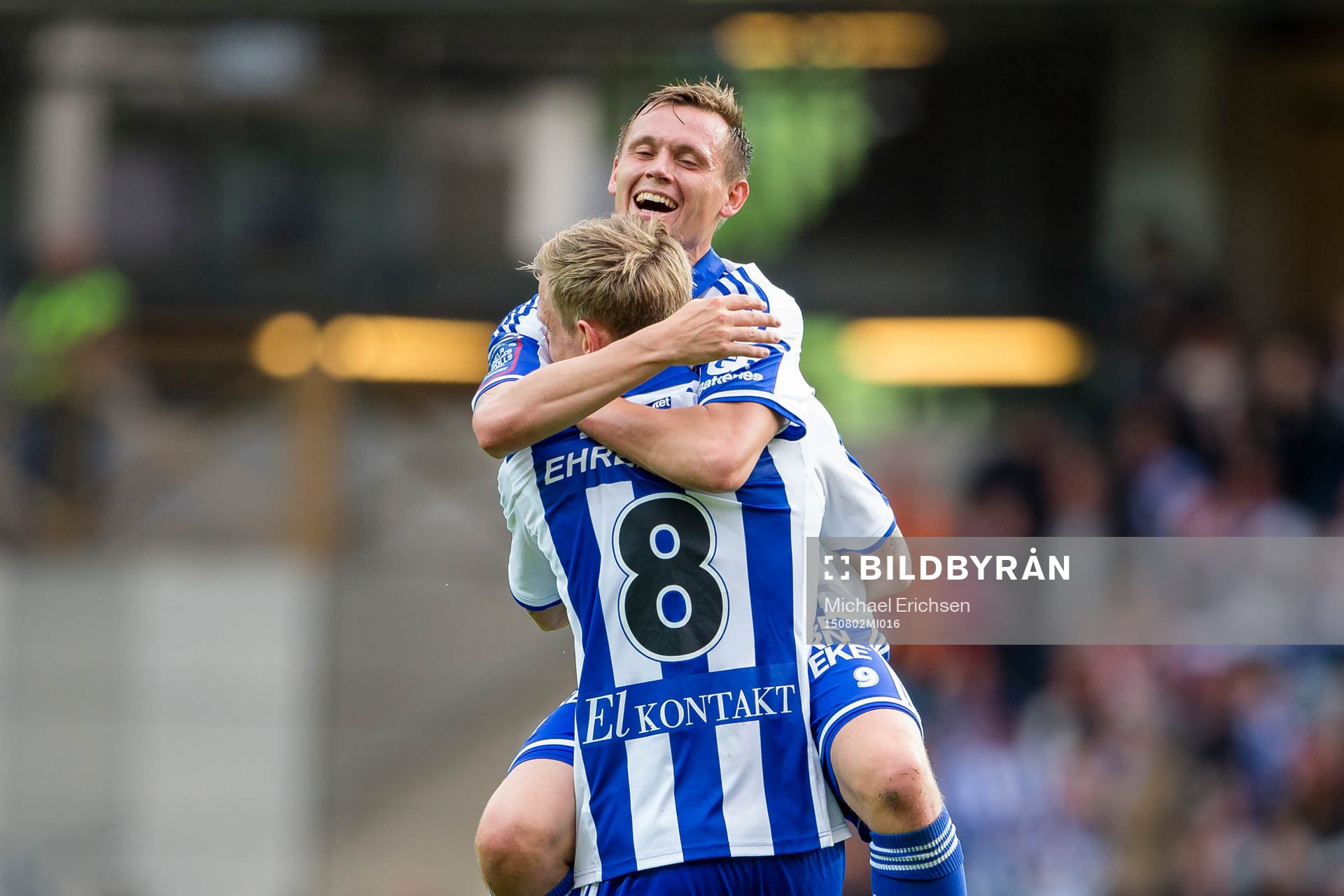 IFK Göteborgs Jakob Ankersen jublar ihop med Sören Rieks