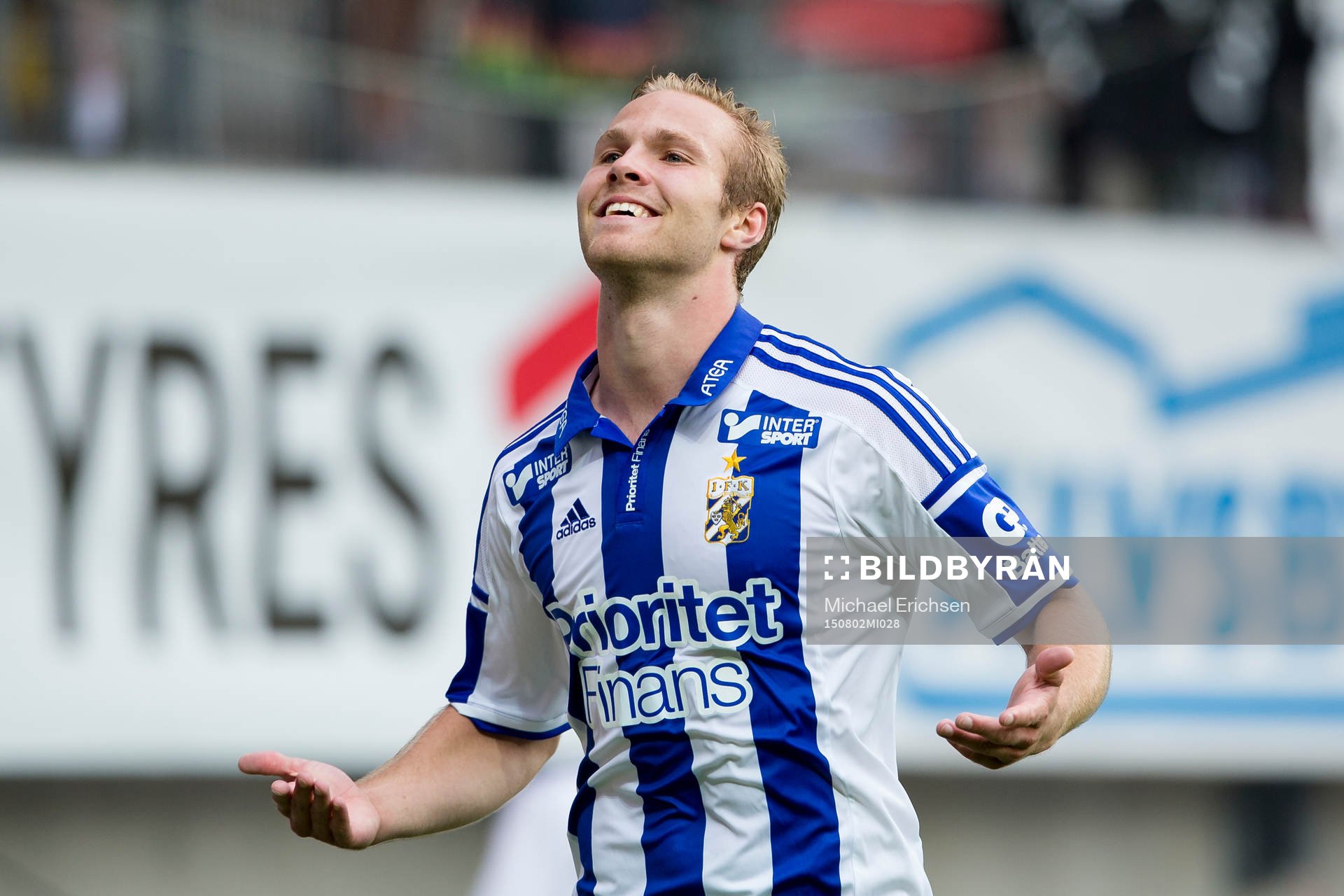 IFK Göteborgs Gustav Engvall jublar
