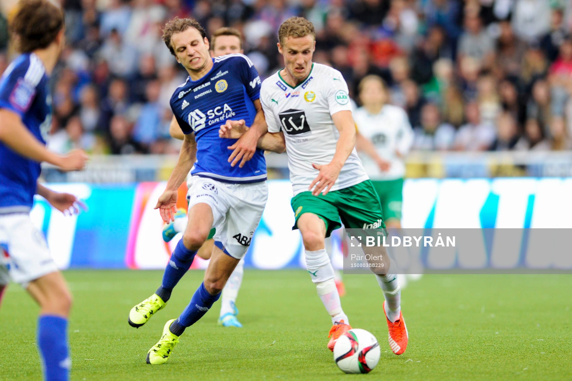 Hammarbys Fredrik Torsteinbö och Sundsvalls Lars Gerson