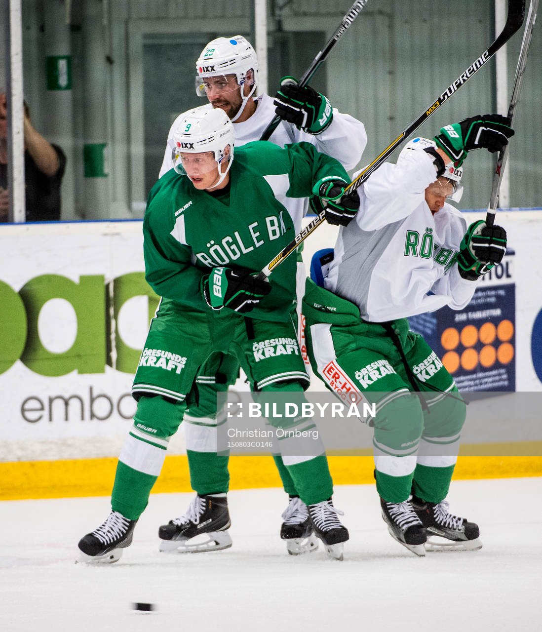 Närkamp mellan Ludvig Rensfeldt, <under ishockeylaget
