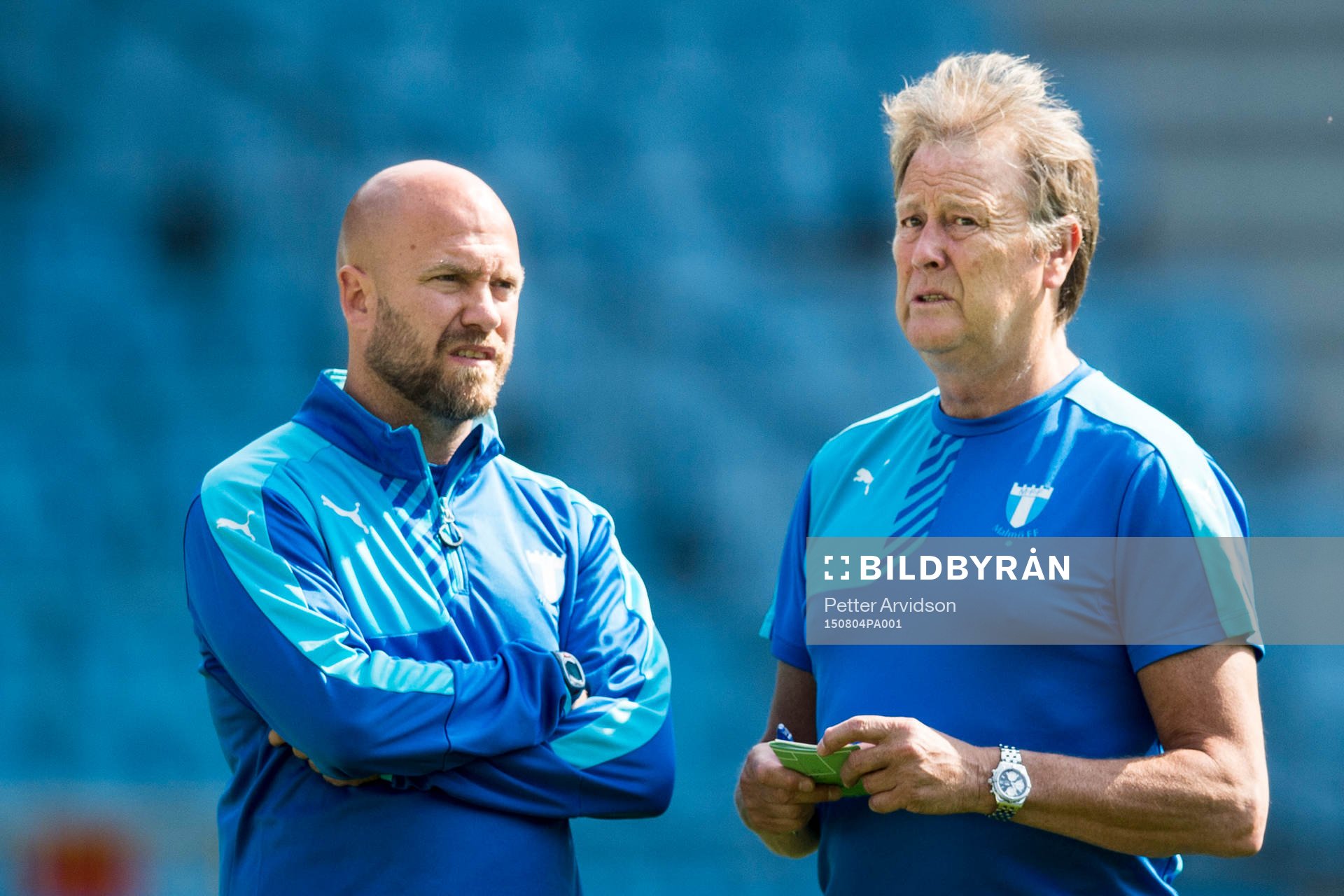 Malmö FFs assisterande tränare Olof Persson och tränare