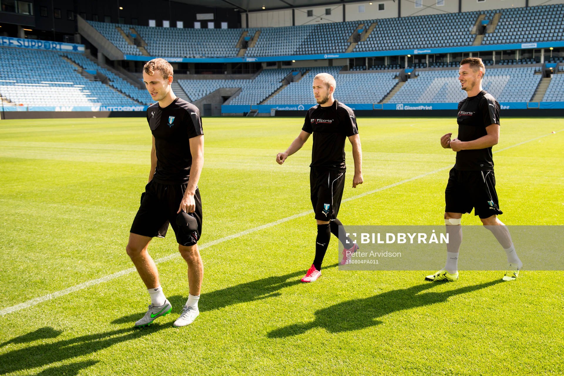 Malmö FFs Magnus Wolff Eikrem, Anton Tinnerholm och Markus
