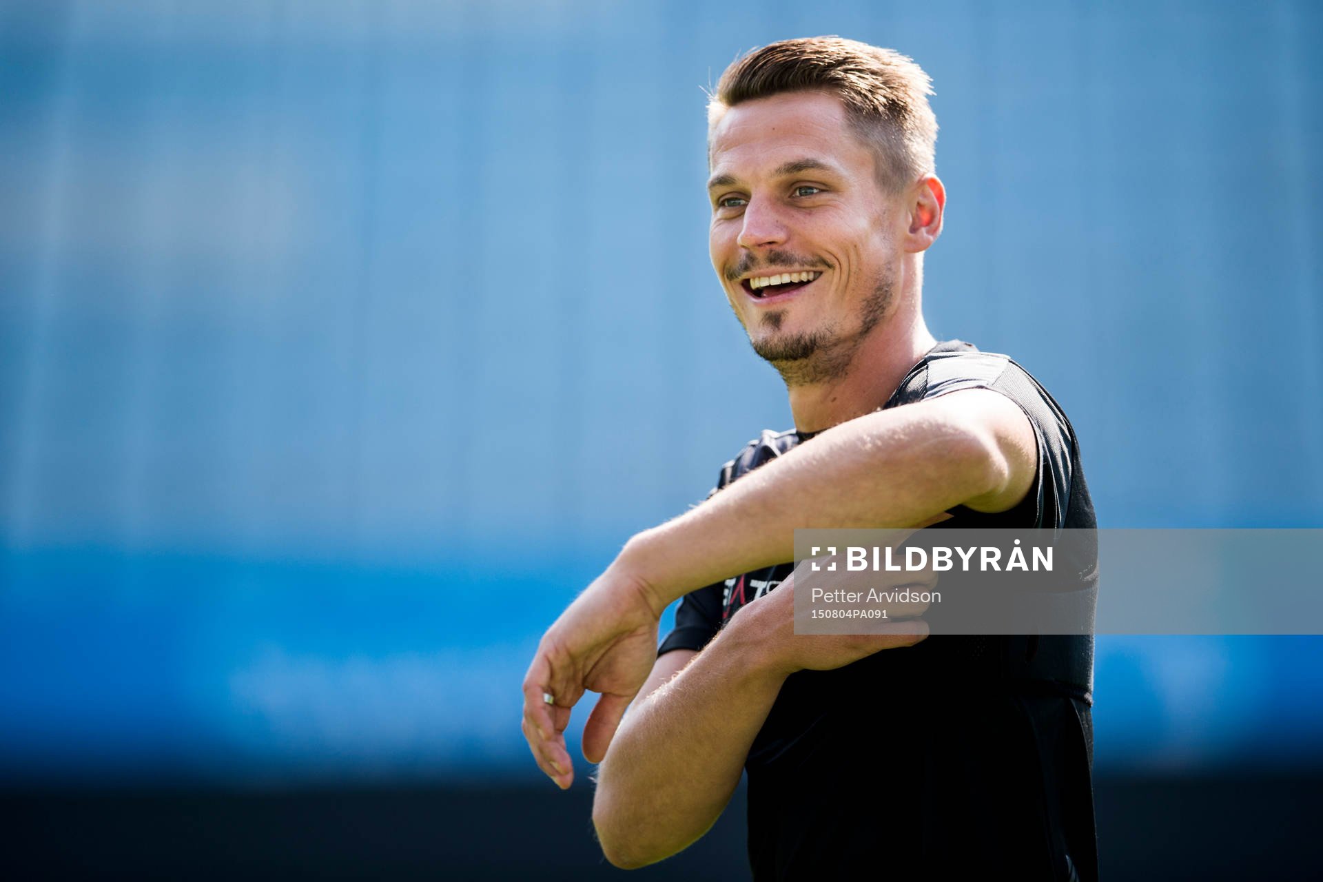 Malmö FFs Markus Rosenberg skrattar