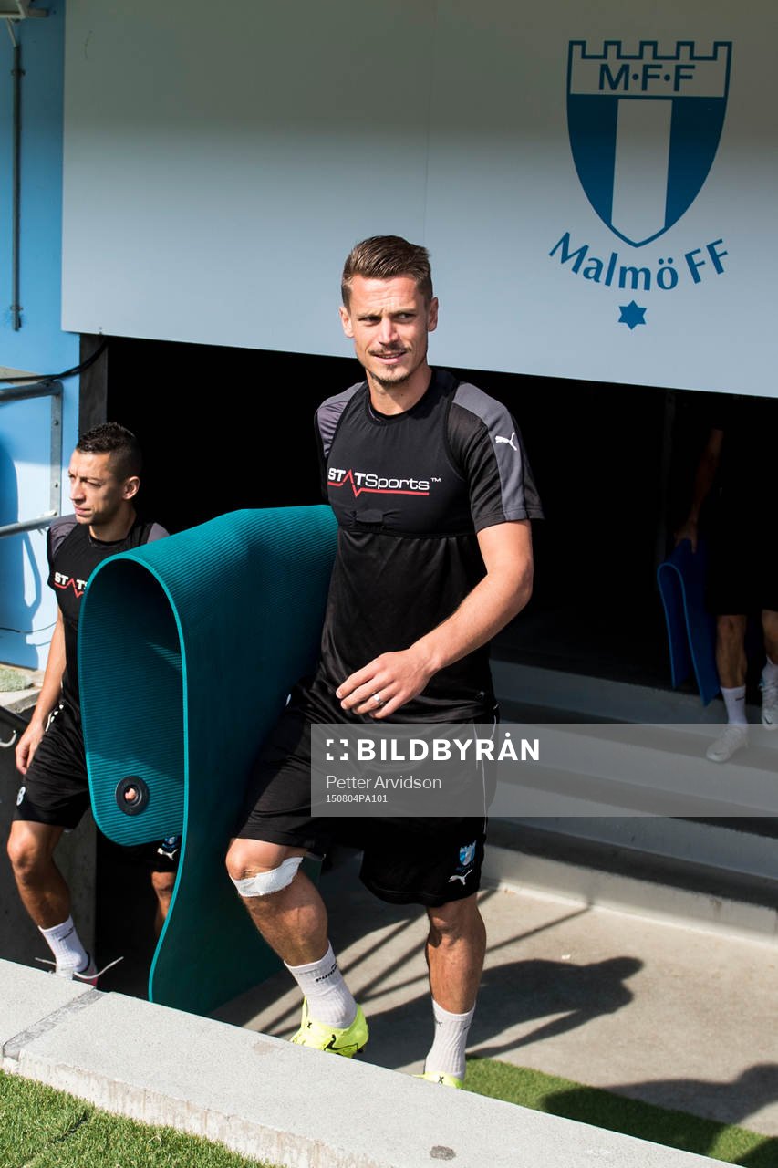 Malmö FFs Nikola Djurjic och Markus Rosenberg