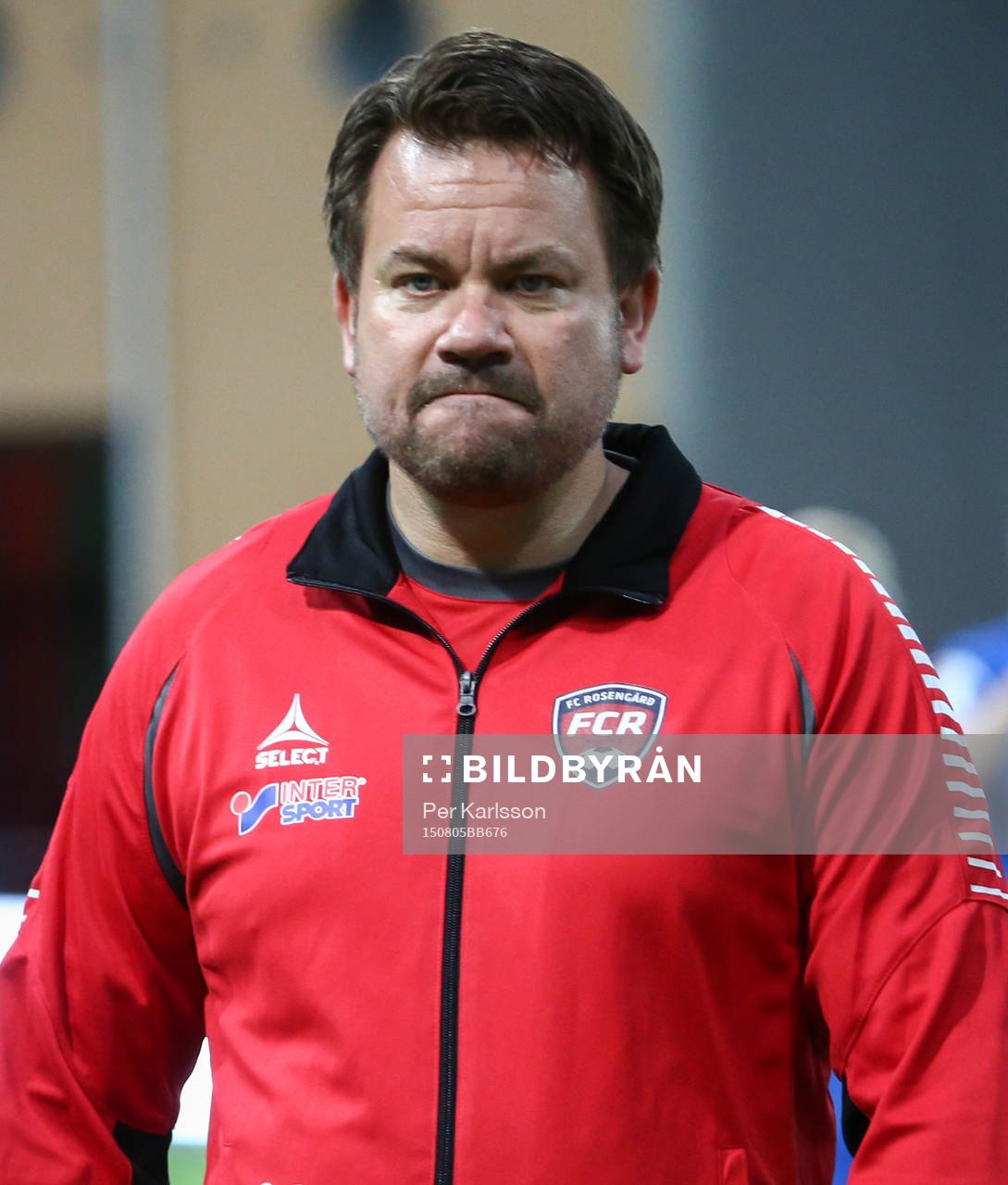 En något bekymrad tränare Jack Majgaard Jensen tränare