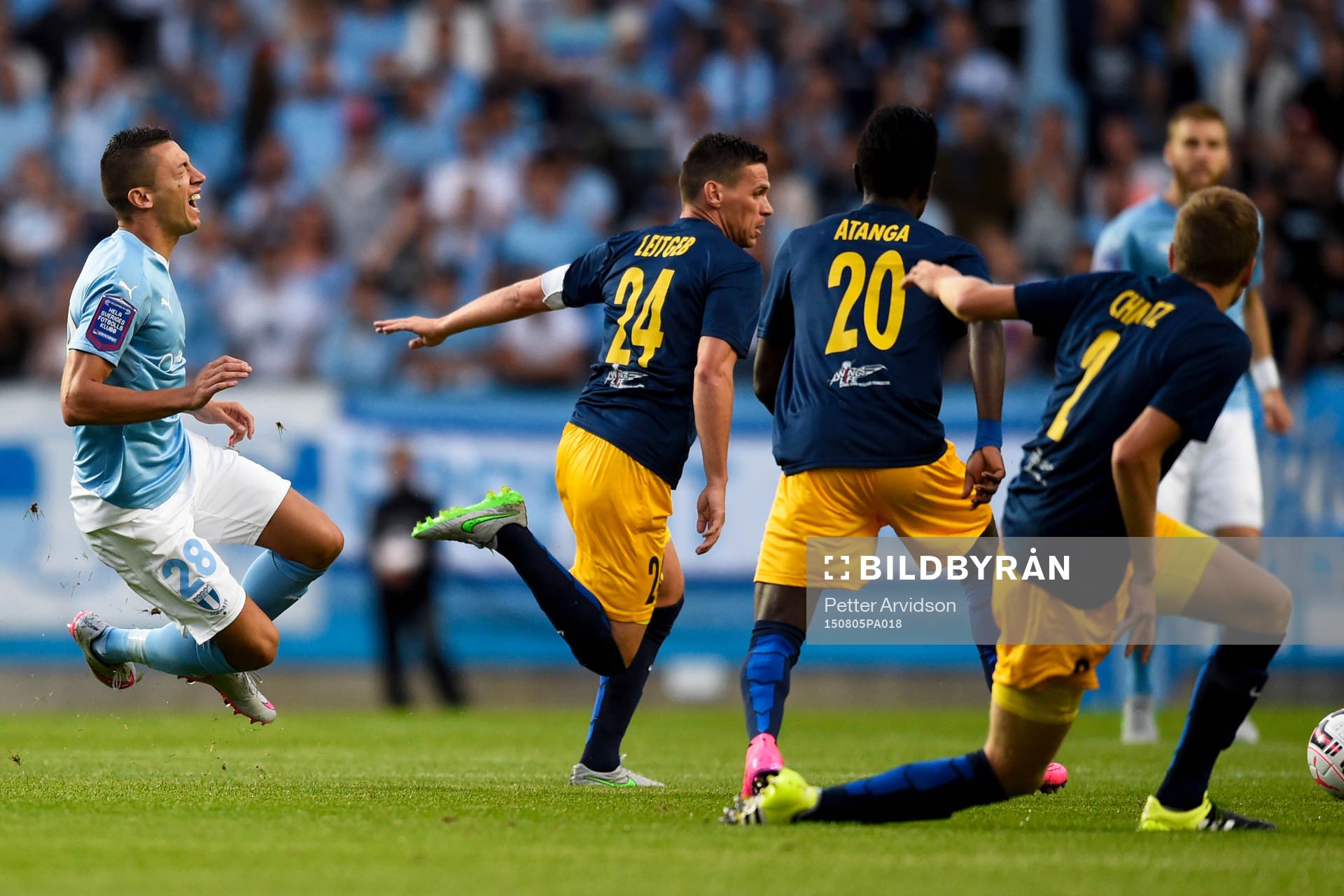 Malmö FFs Nikola Djurjic och Salzburgs Christoph Leitgeb