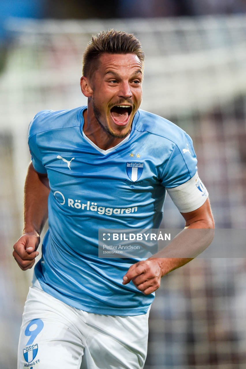 Malmö FFs Markus Rosenberg jublar