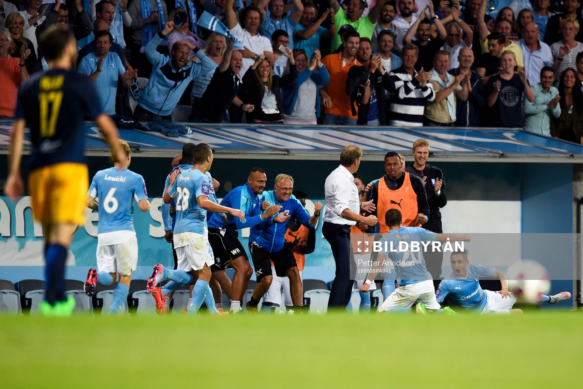 Malmö FFs Vladimir Rodic jublar
