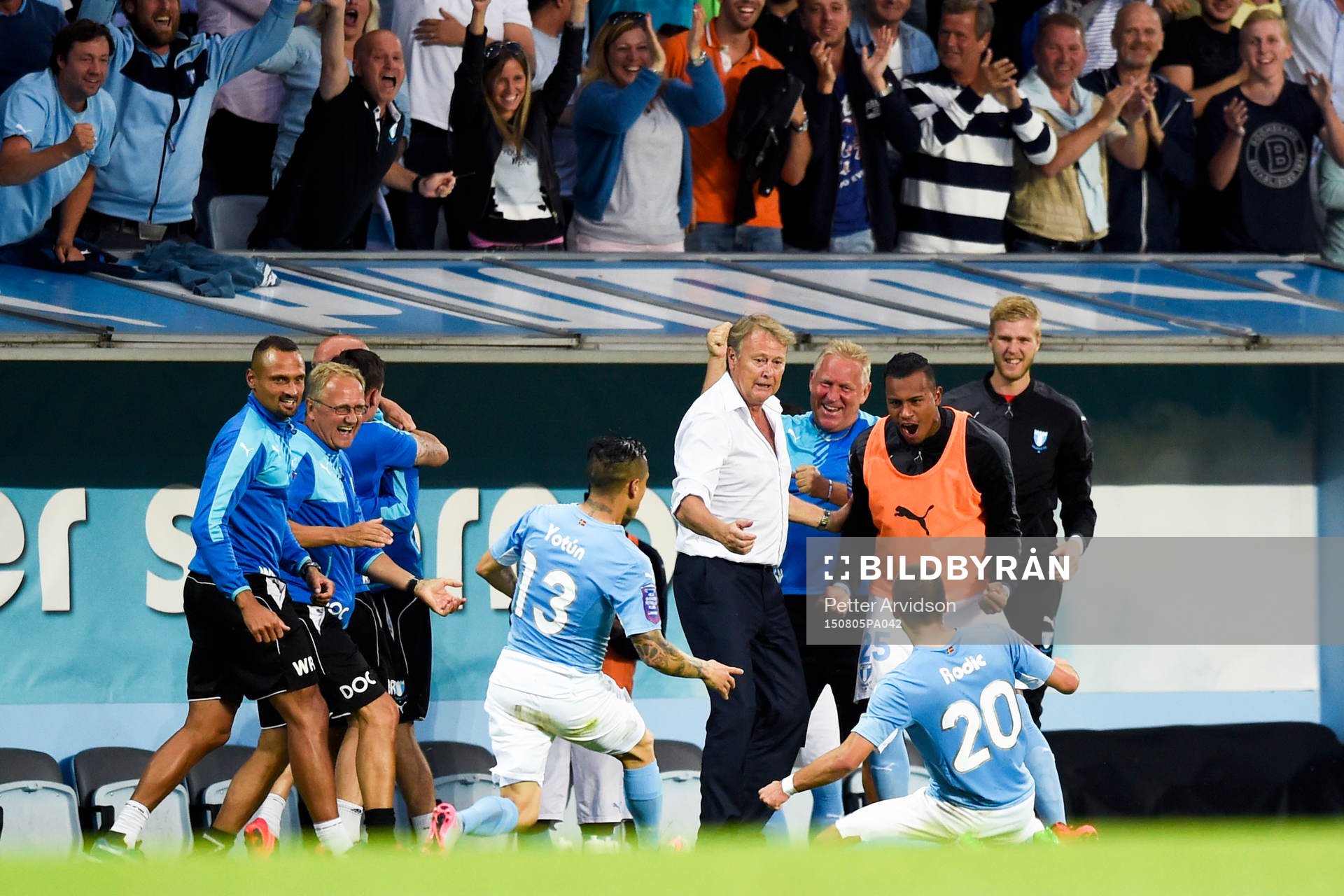 Malmö FFs Vladimir Rodic jublar