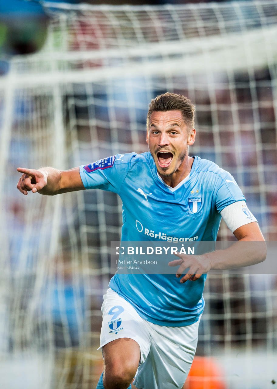 Malmö FFs Markus Rosenberg jublar